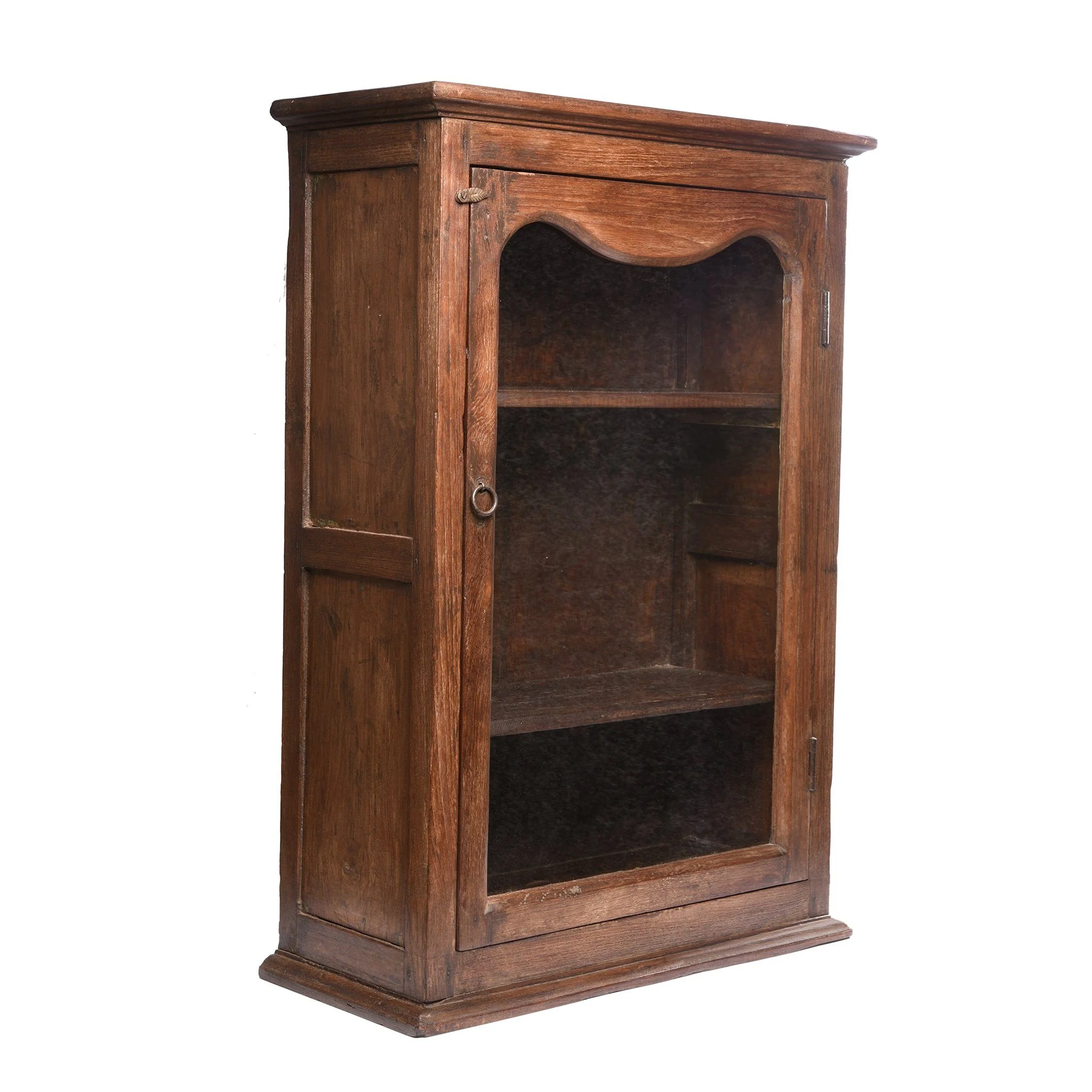 Indian Glazed Teak Wall Cabinet From Gujarat - Ca 1930 - Image 3