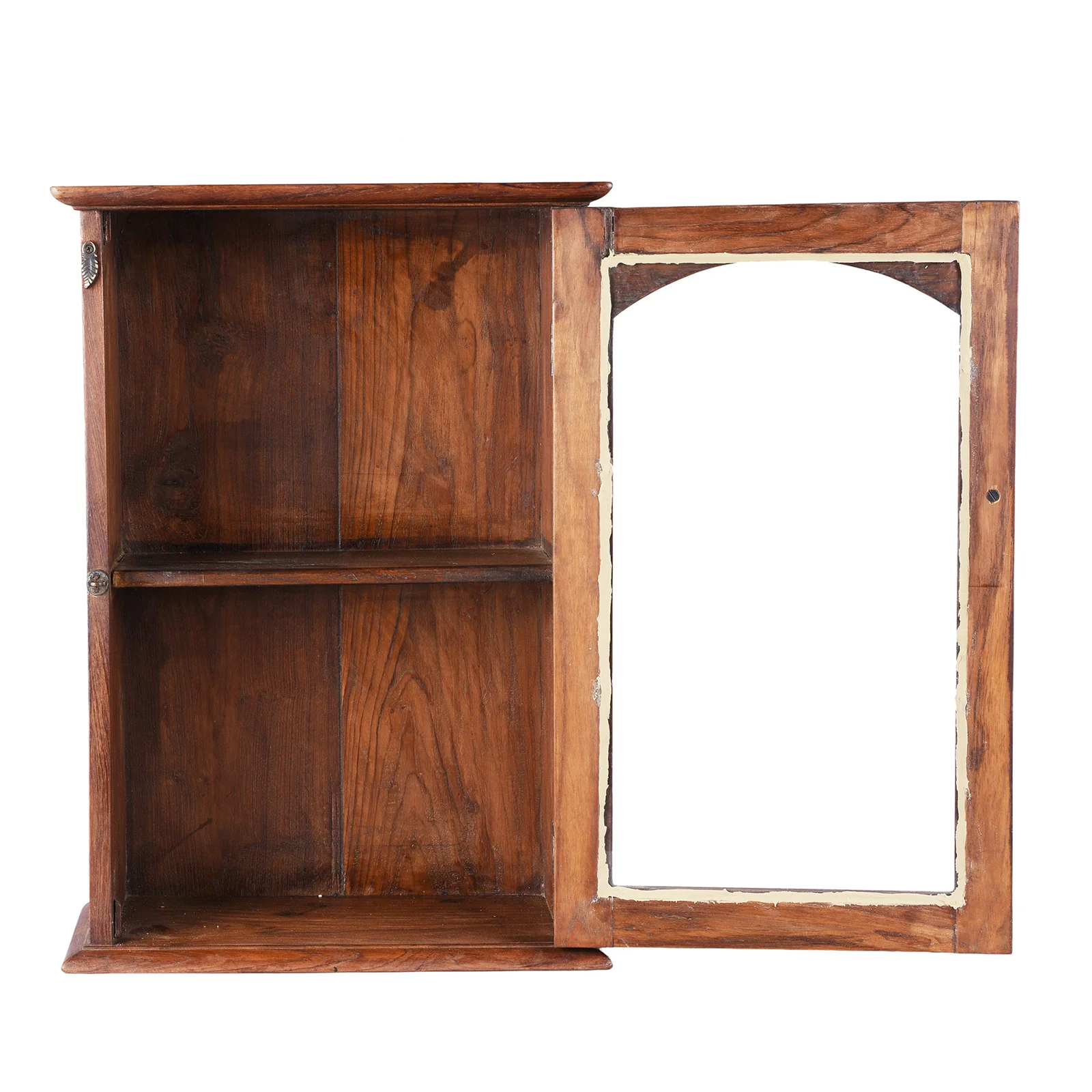 Glazed Teak Wall Cabinet From Gujarat - Ca 1930 - Image 4