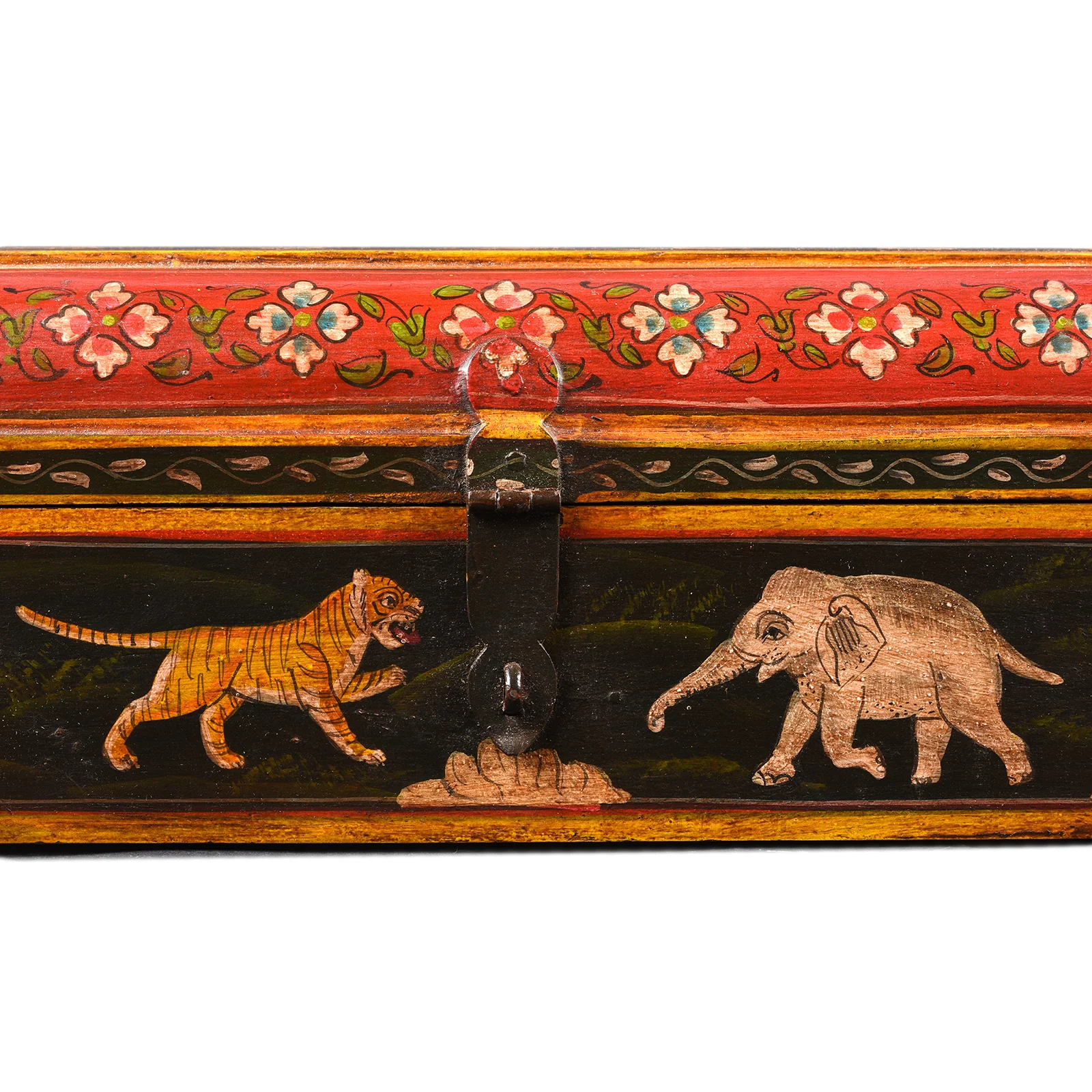 Indian Hand Painted Pen Box - Image 3