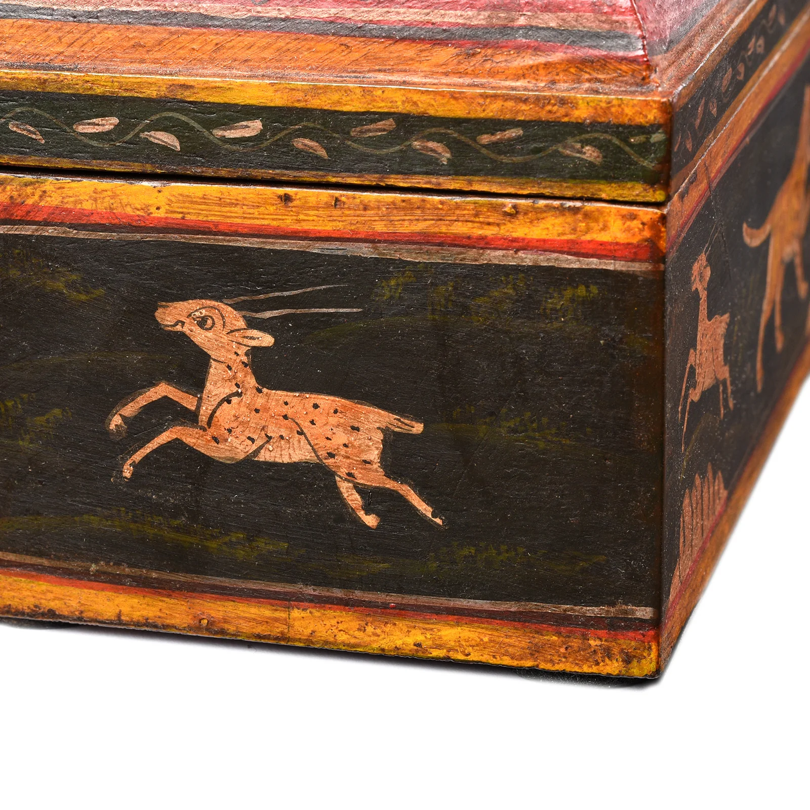 Indian Hand Painted Pen Box - Image 7