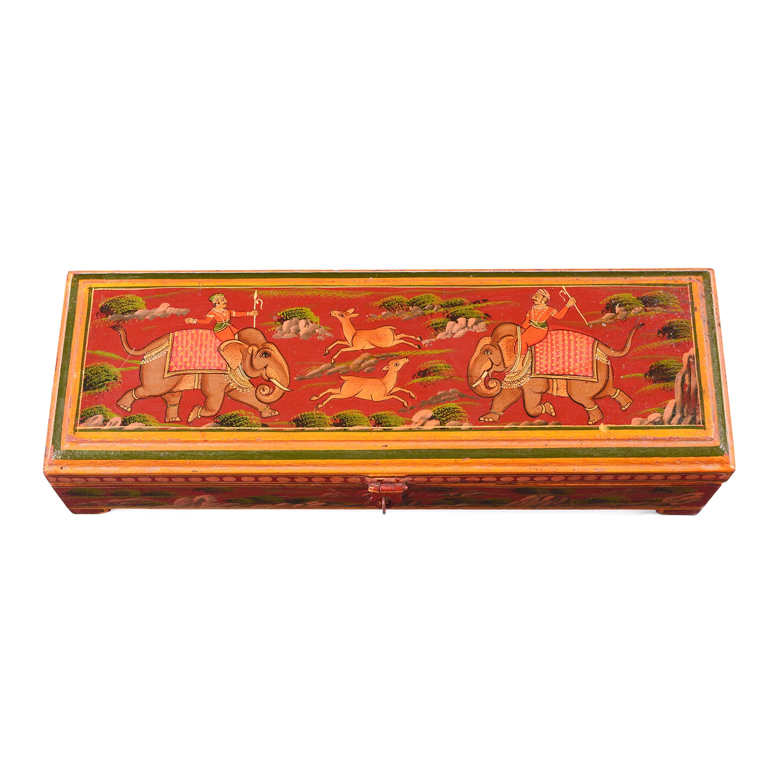 Indian Hand Painted Pen Box - Image 4