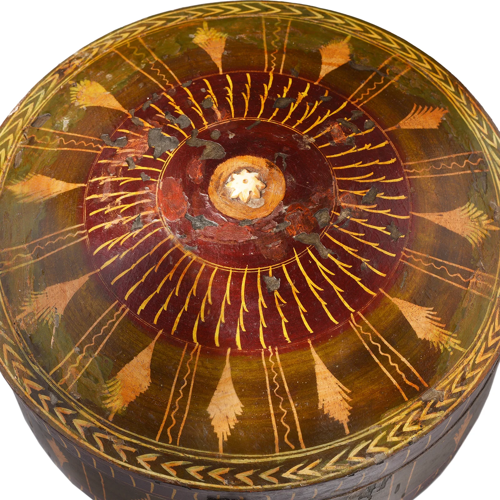 Indian Lacquer Pot From Rajasthan - 19thC - Image 3