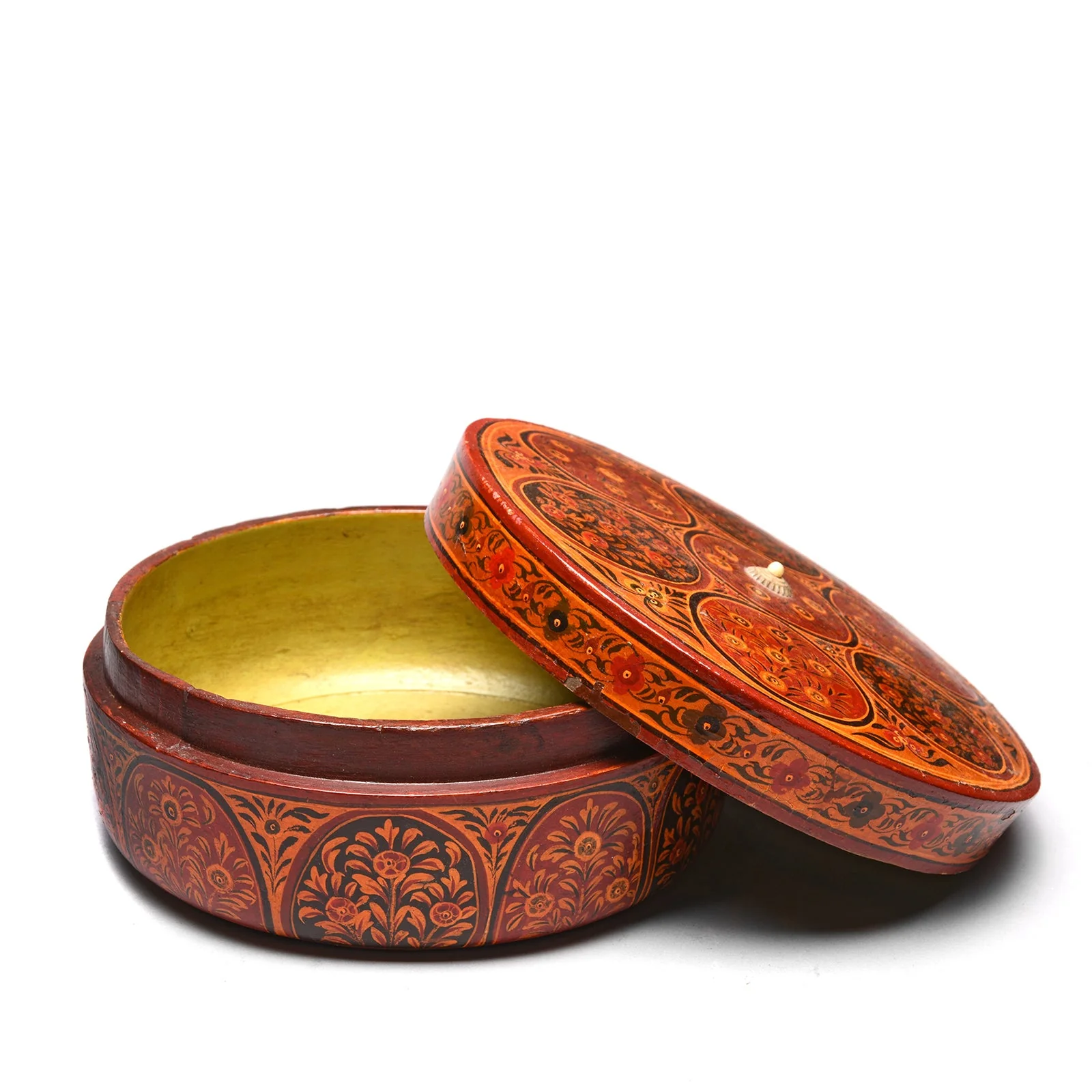 Indian Lacquer Pot From Rajasthan - 19thC - Image 2
