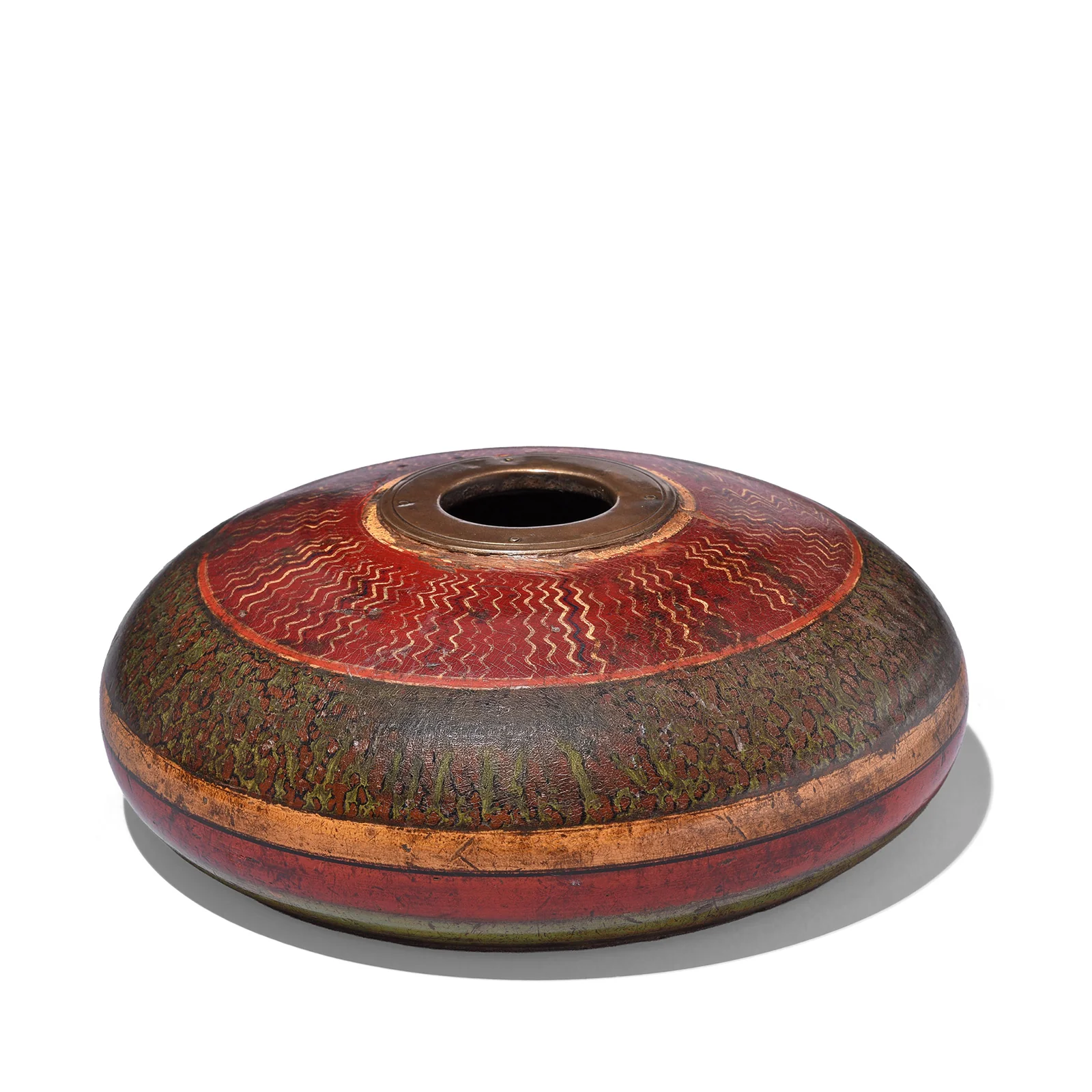 Lacquered Tobacco Box From Rajasthan - 19th Century