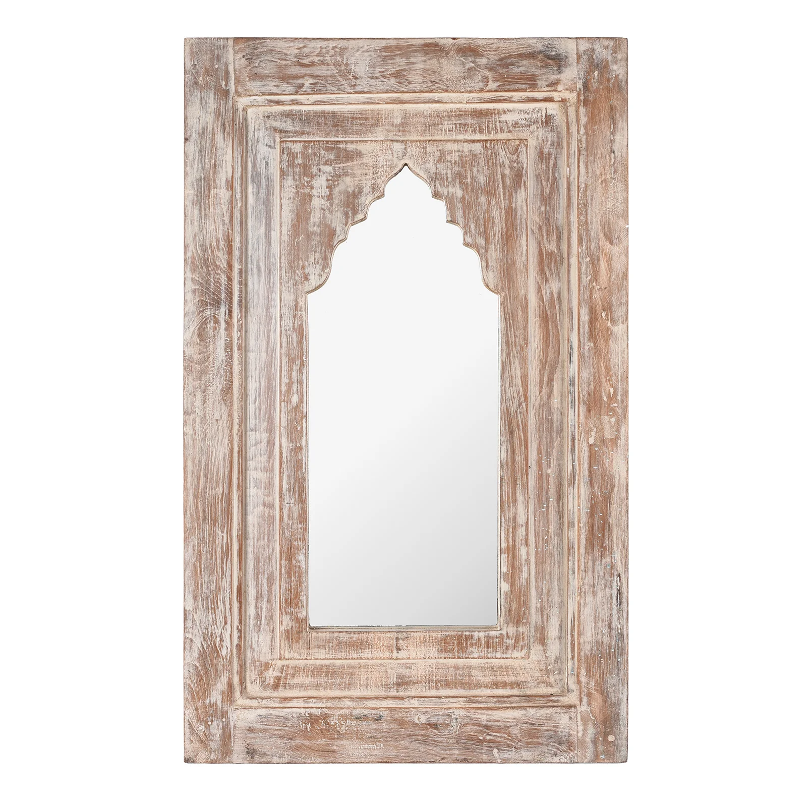 Mihrab Mirror Made From Old Teak Panel