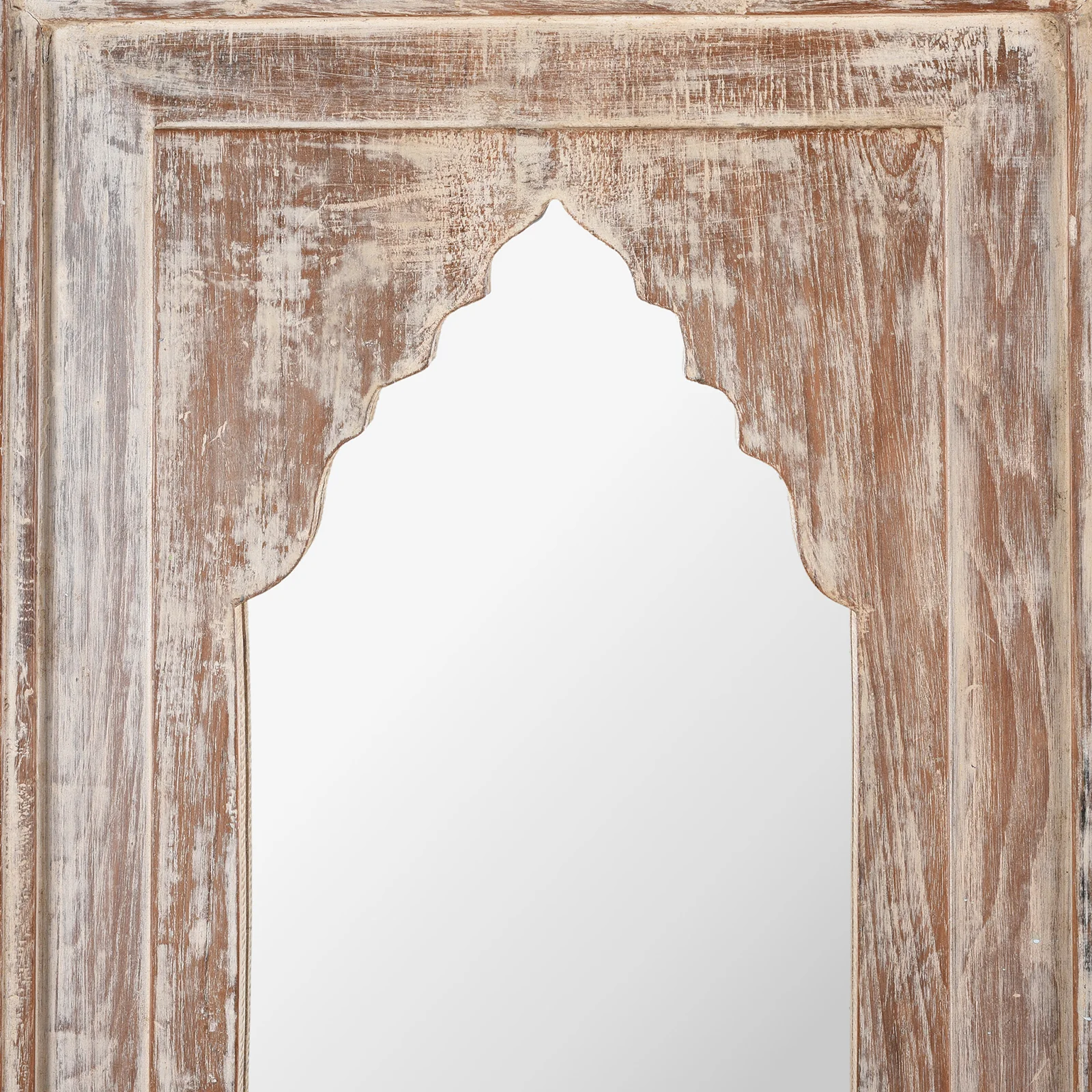 Mihrab Mirror Made From Old Teak Panel - Image 2