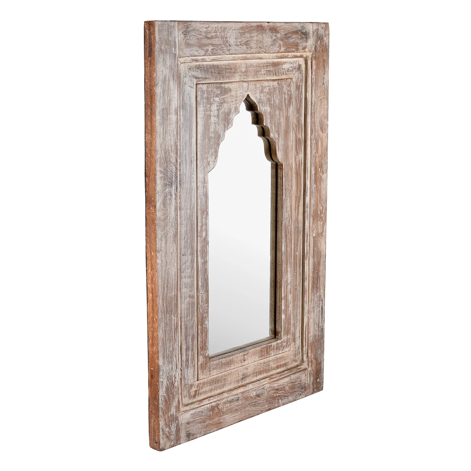 Mihrab Mirror Made From Old Teak Panel - Image 3