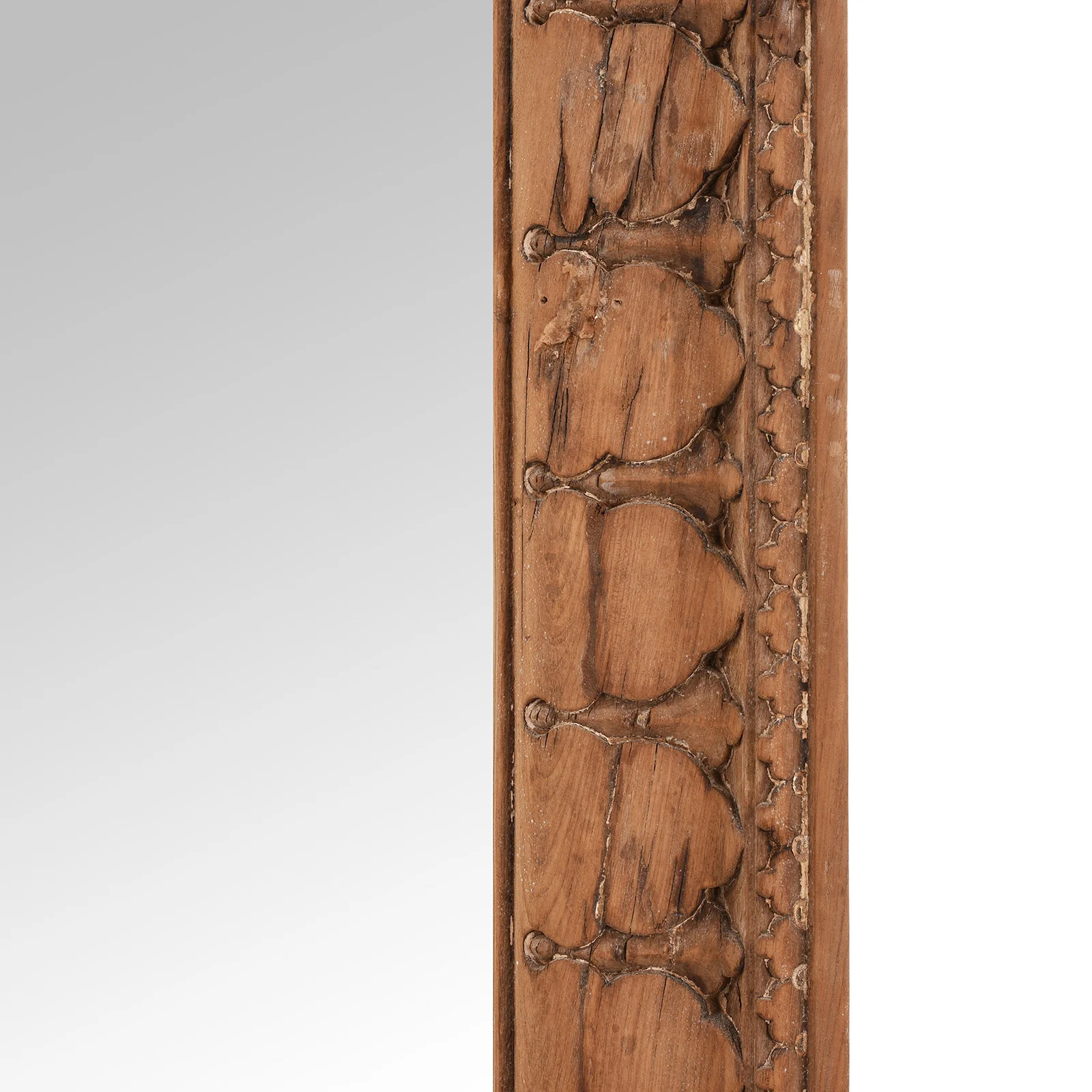 Indian Mirror Made From Reclaimed Teak - 19th Century - Image 7