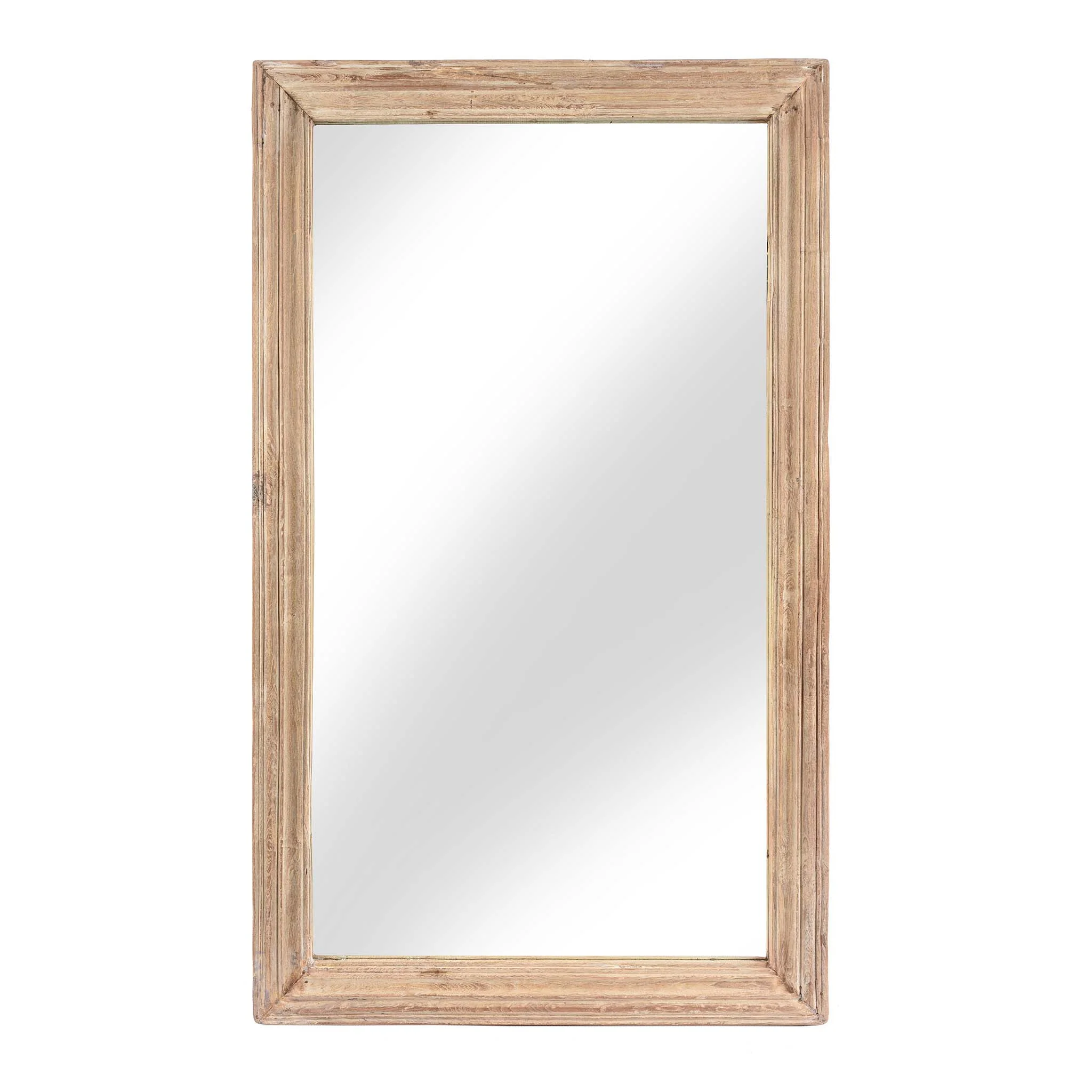 Cream Painted Indian Mirror (129 x 76cm)
