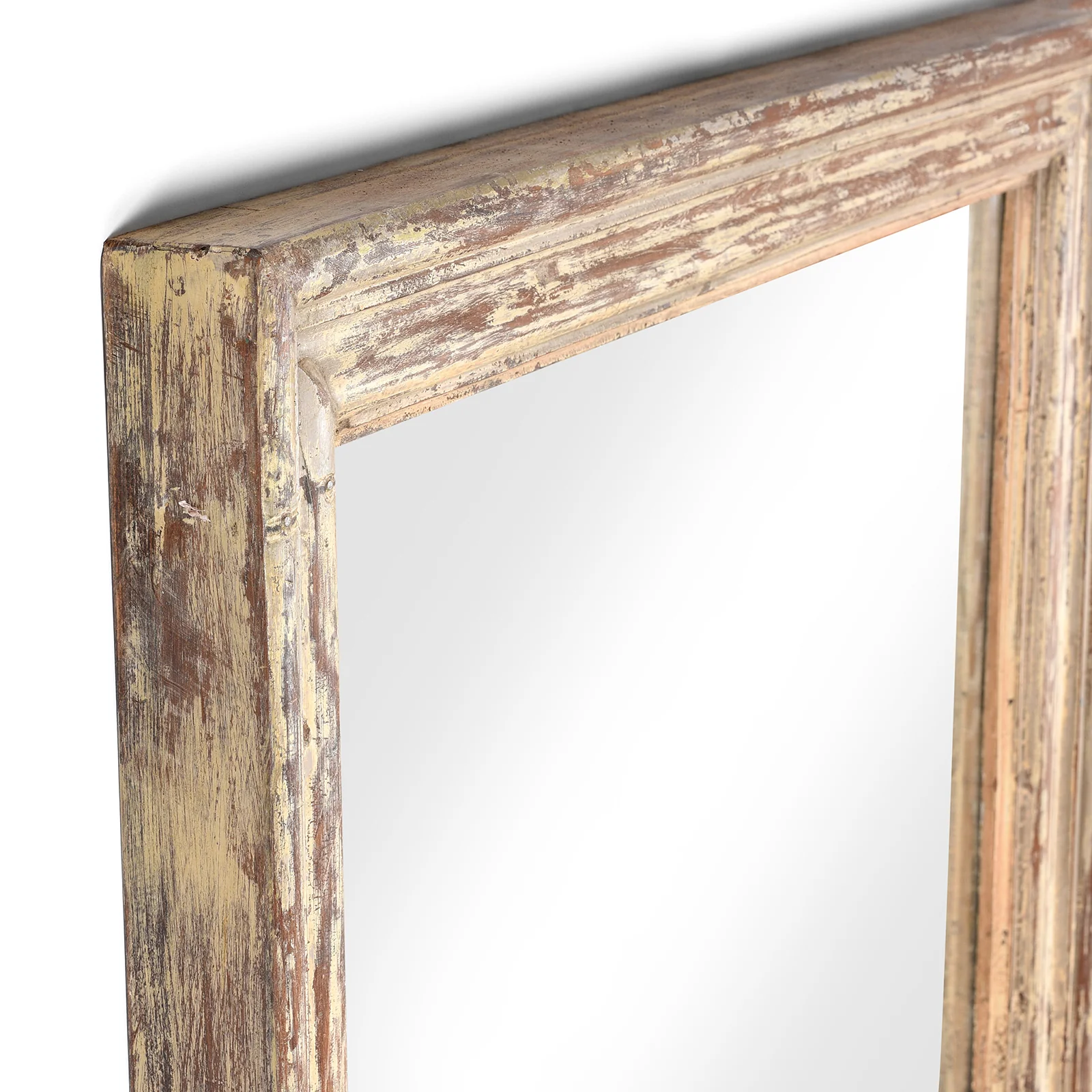 Cream Painted Indian Mirror (183 x 91cm) - Image 3
