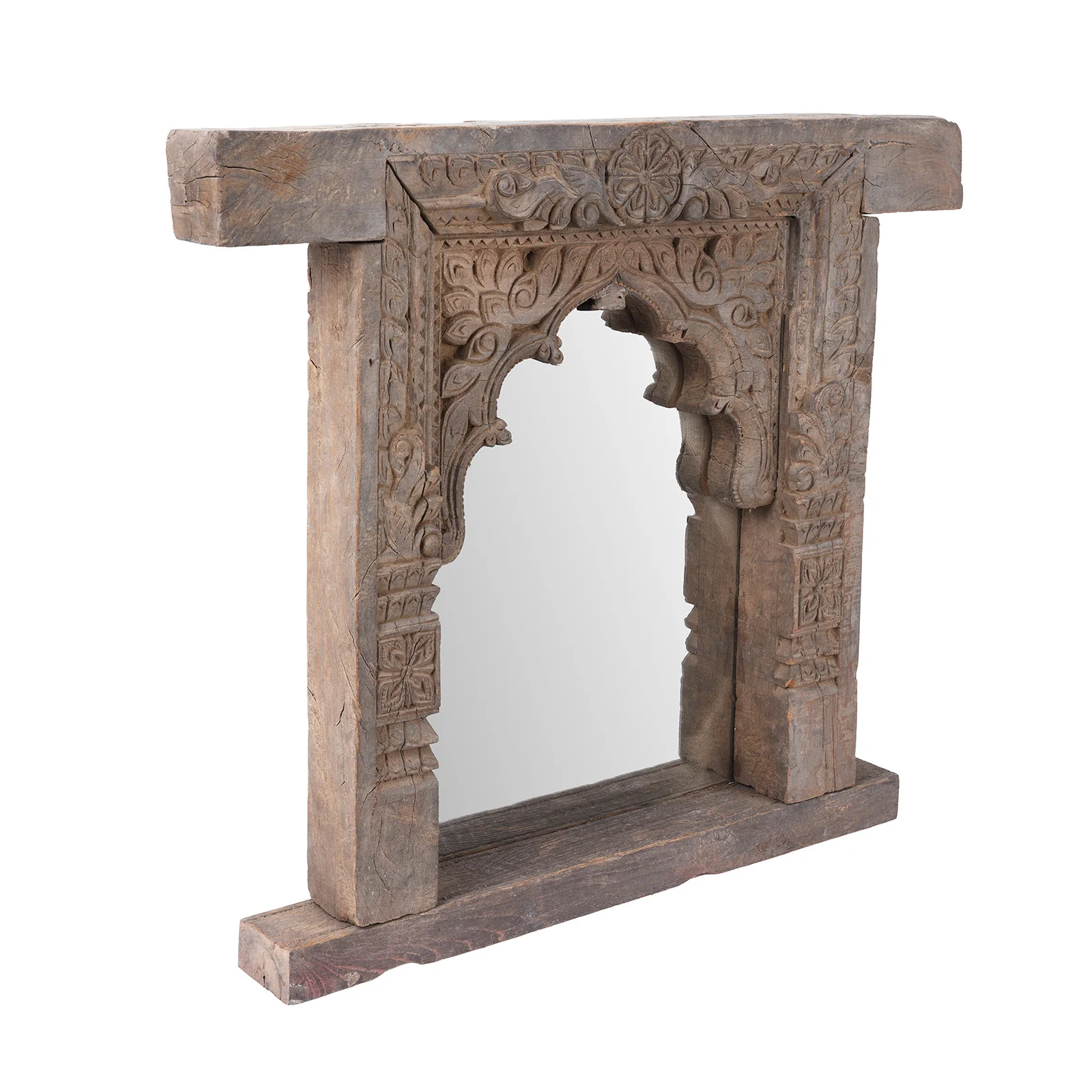 Carved Mirror From Andhra Pradesh - 19th Century - Image 4