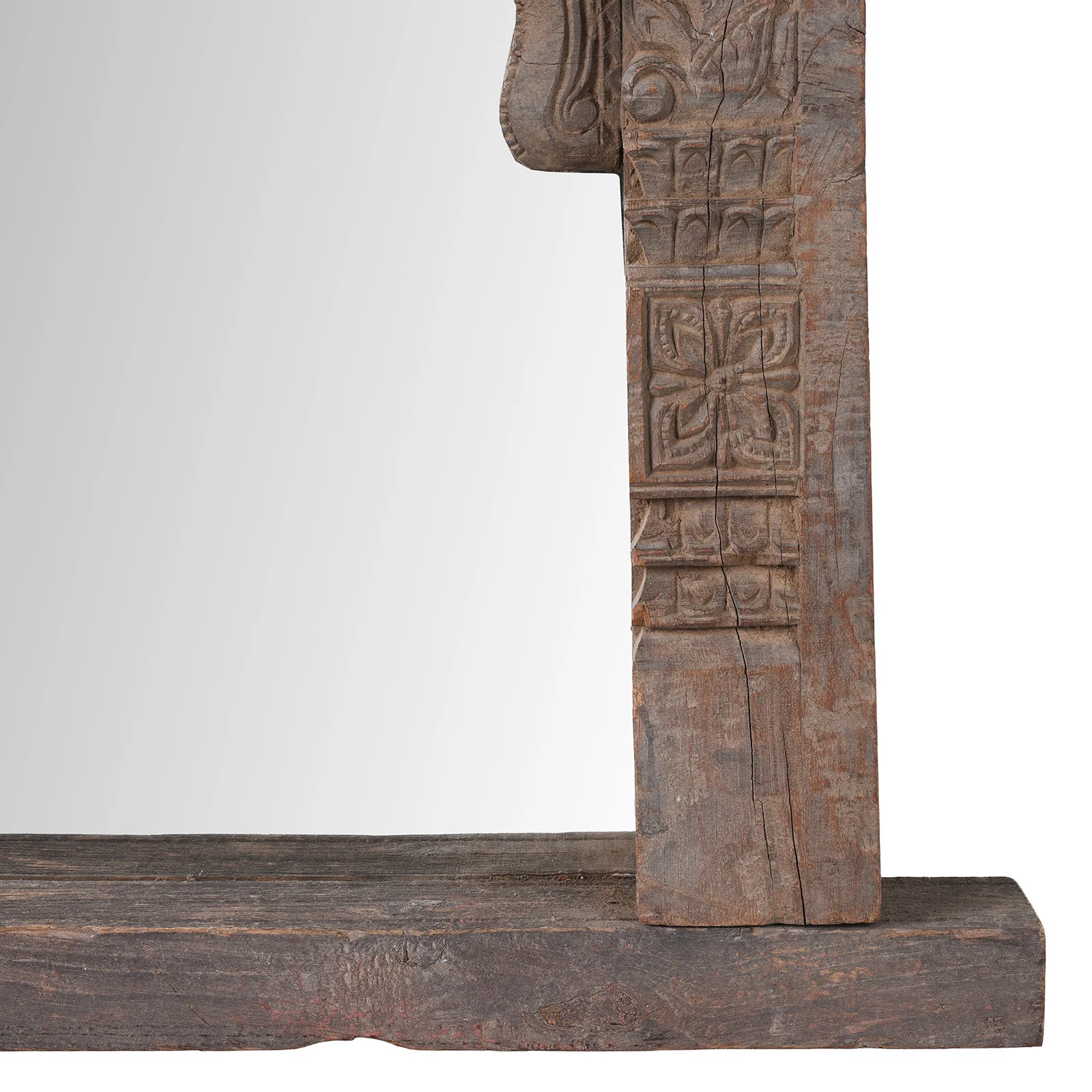Carved Mirror From Andhra Pradesh - 19th Century - Image 5