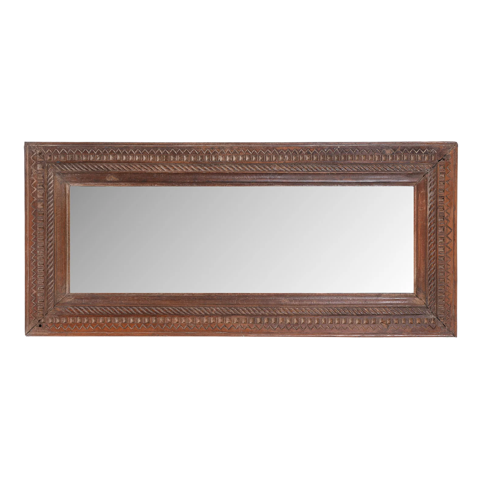 Carved Teak Reclaimed Mirror - Image 2