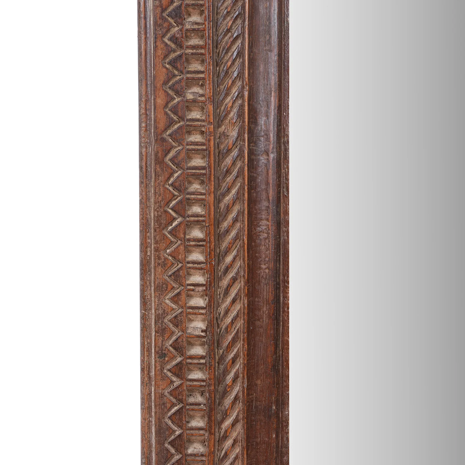 Carved Teak Reclaimed Mirror - Image 6