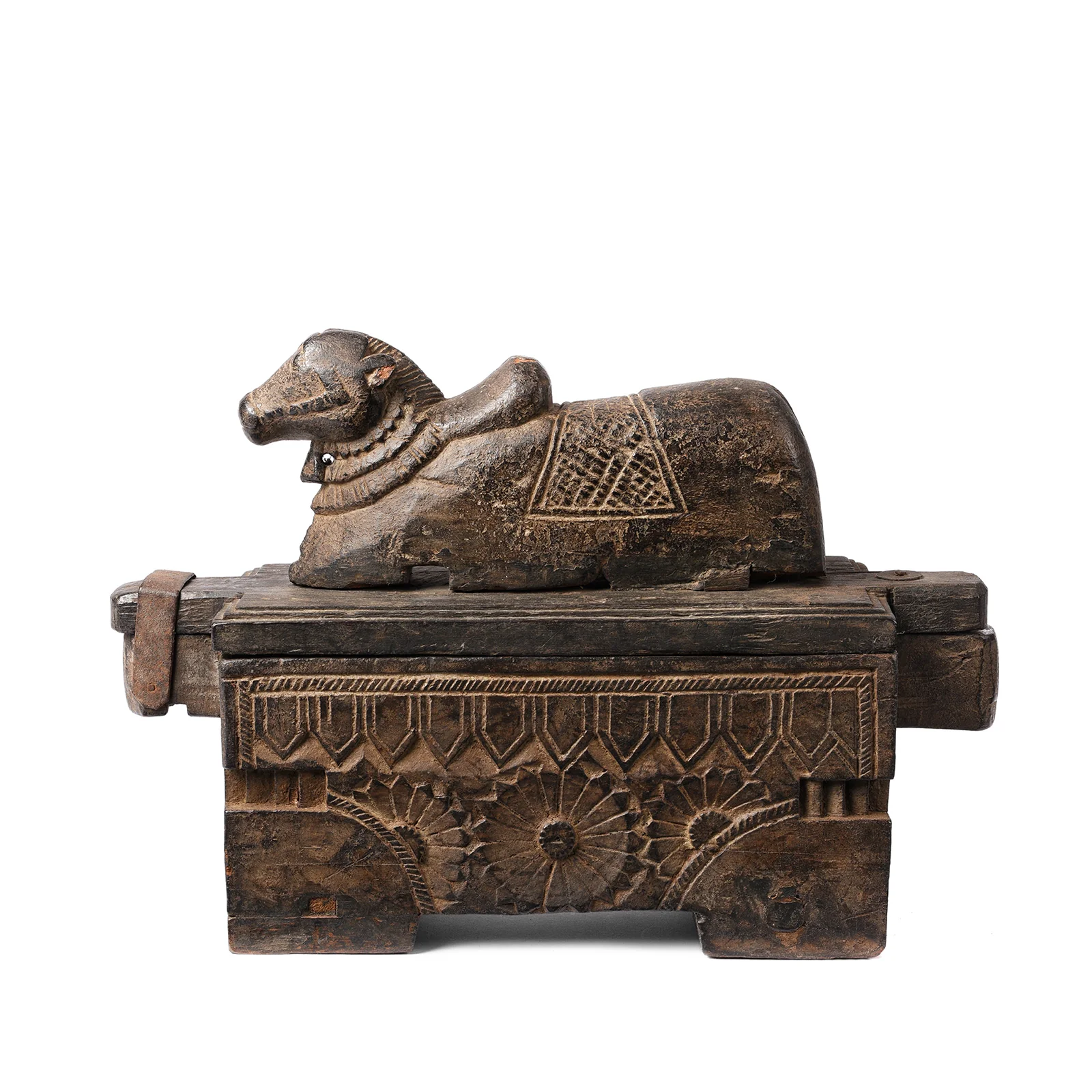 Indian Nandi Bull Tikka Box From South India - 19th Century - Image 4