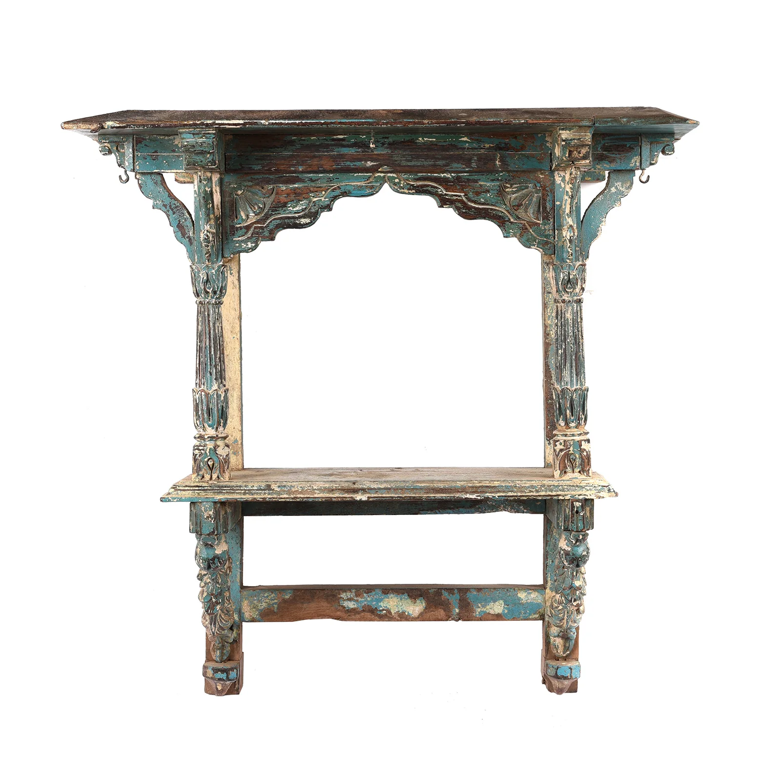 Indian Painted House Shrine From Kutch - 19th Century