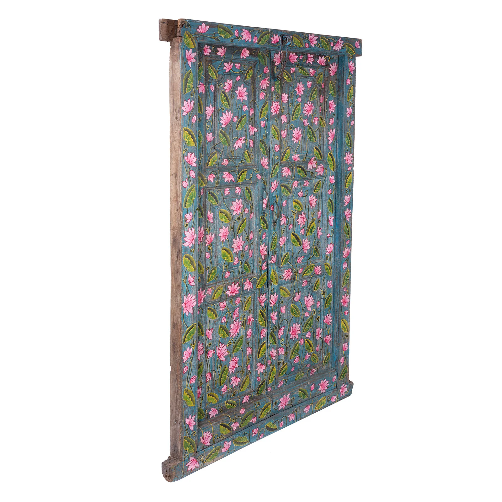 Painted Lotus Door & Frame - Image 7
