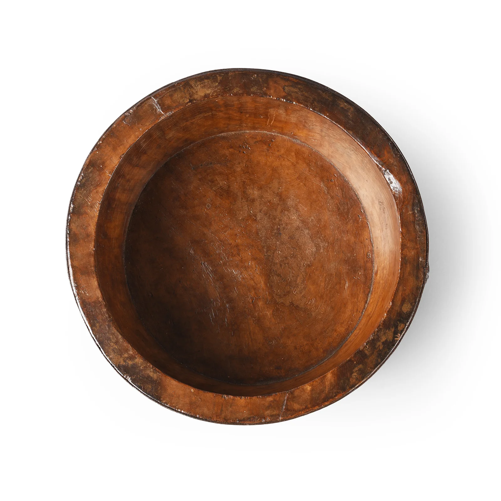 Indian Teak Parath Bowl From Rajasthan - Ca 1920 - Image 2