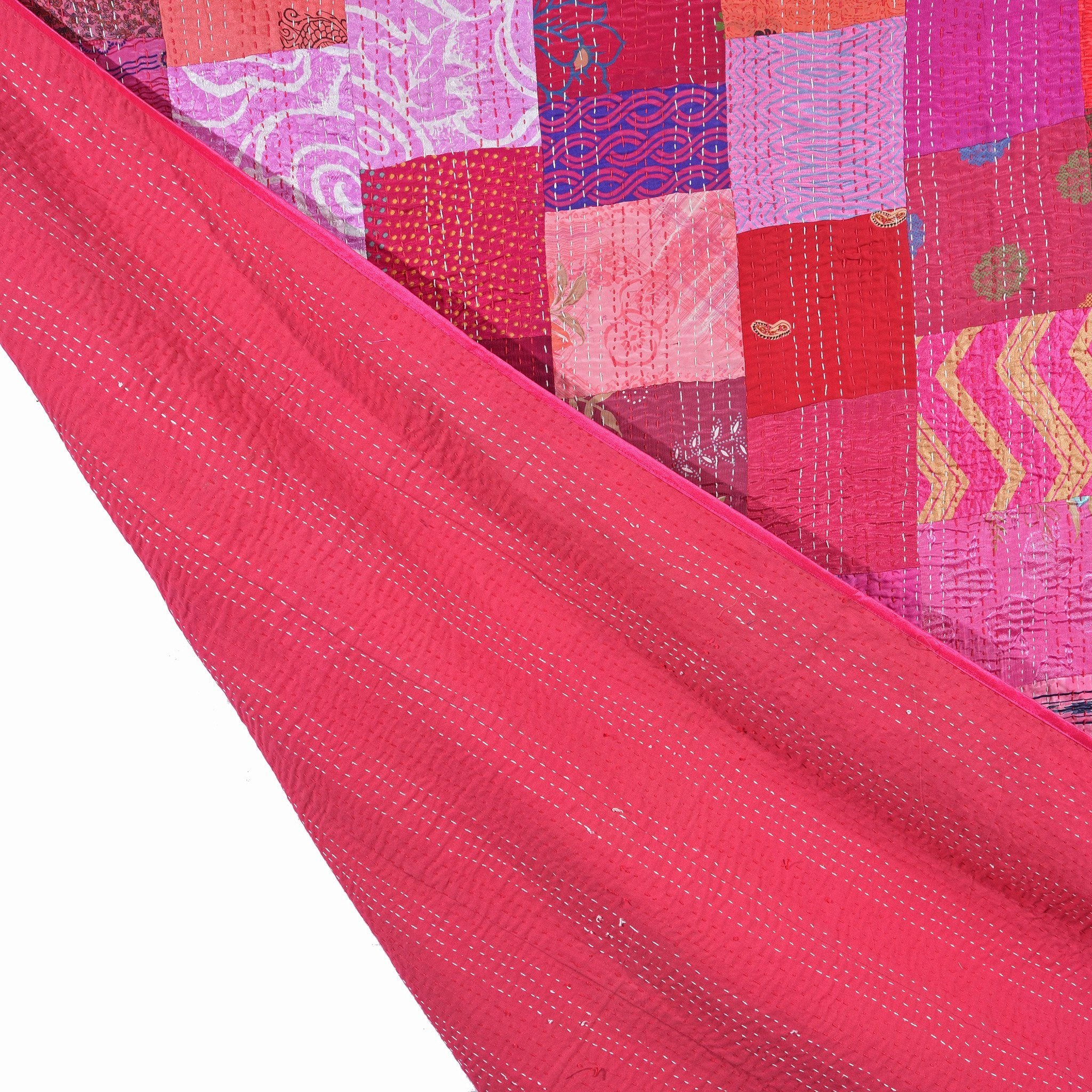 Patola Sari Bedspread Throw (King) - Image 3