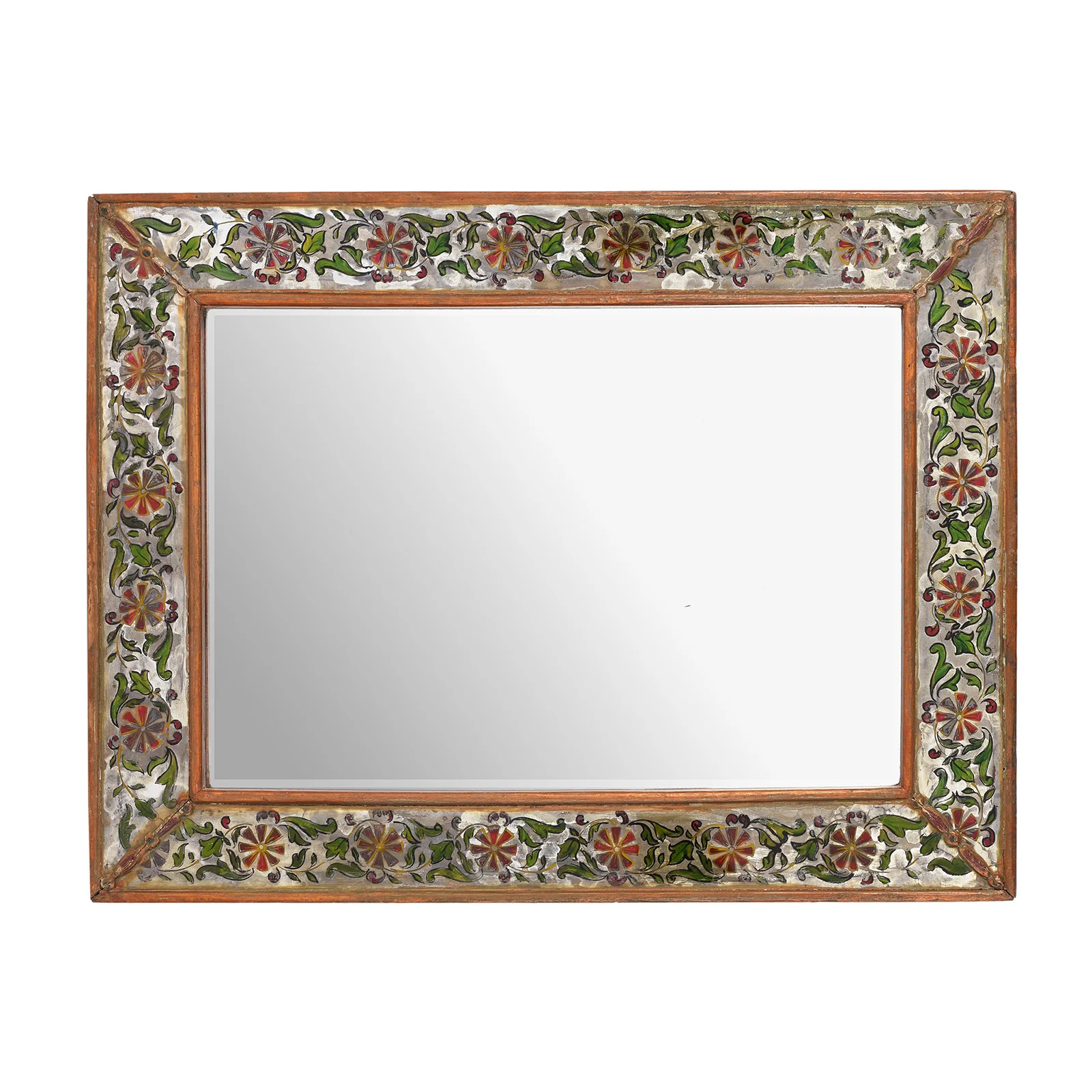 Indian Reverse Glass Mirror - Ca 1920'S - Image 2