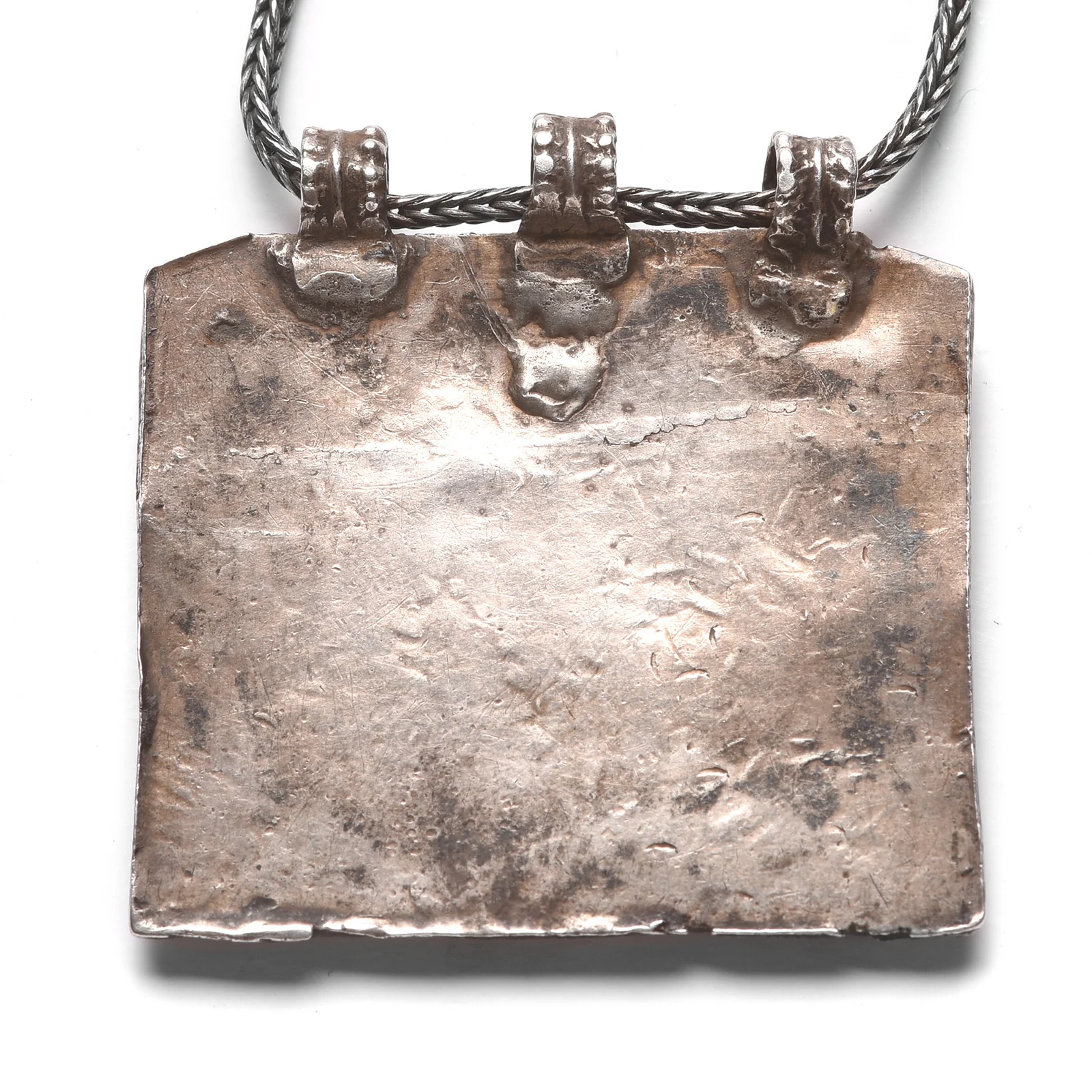 Tribal Indian Silver Ganesh & Parvati Amulet - 19thC - Image 4