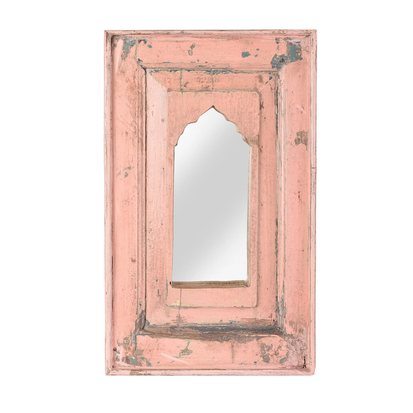 Indian Mihrab Mirror Made From Old Teak - Image 2