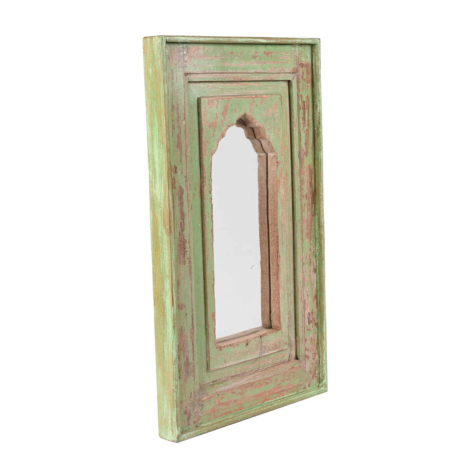 Indian Mihrab Mirror Made From Old Teak - Image 3
