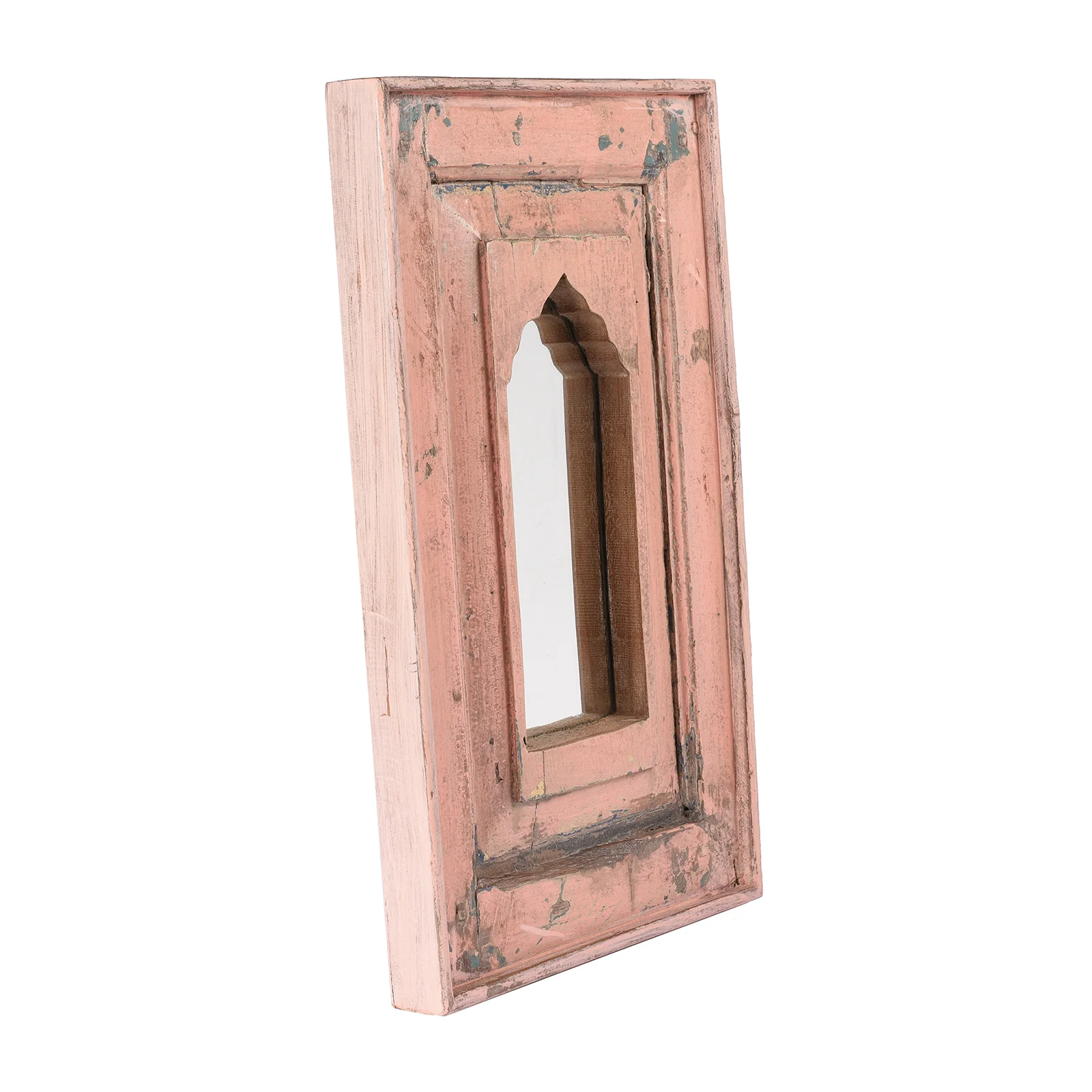 Indian Mihrab Mirror Made From Old Teak - Image 4
