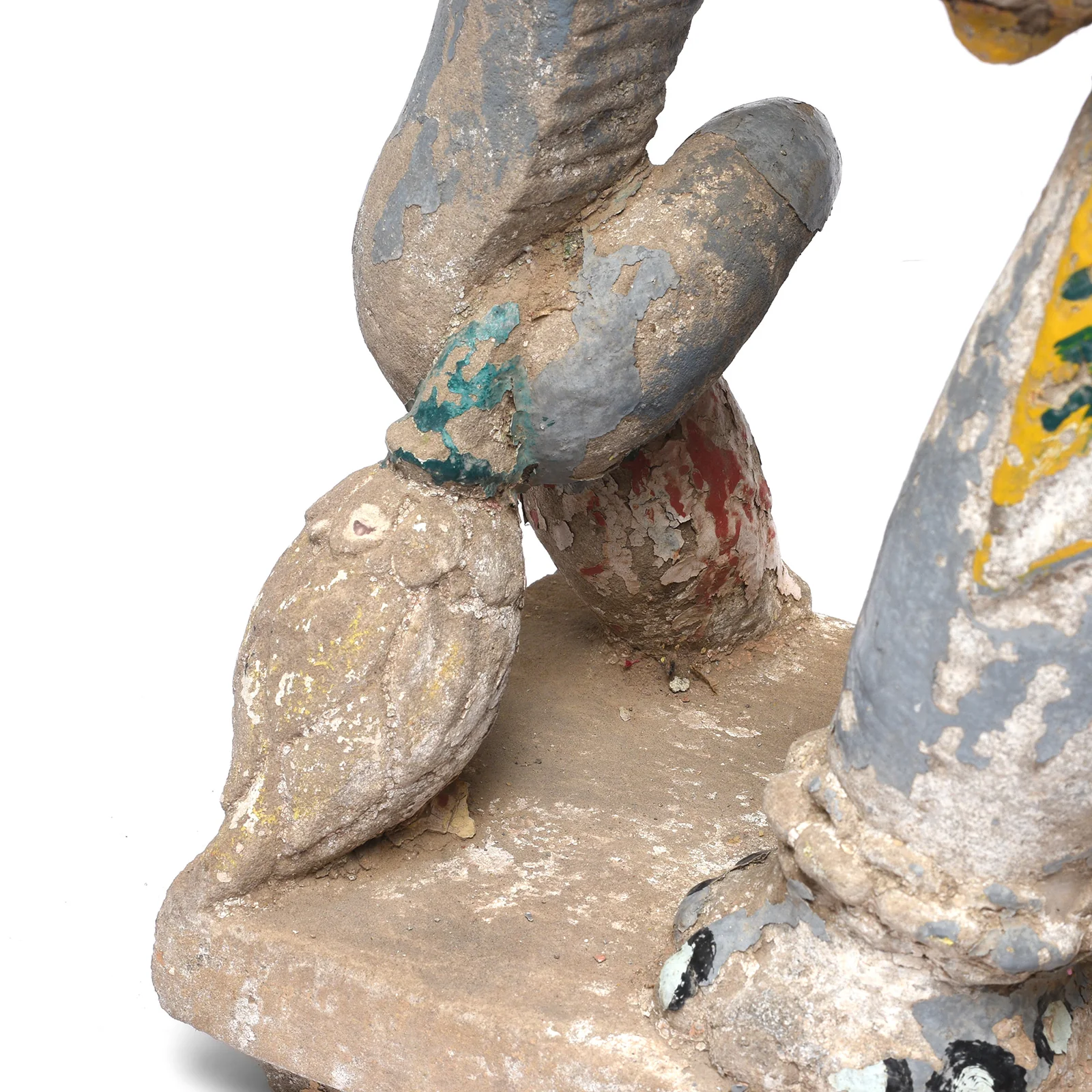 Painted Stone Elephant Statues From Kutch - Late 19th Century - Image 7