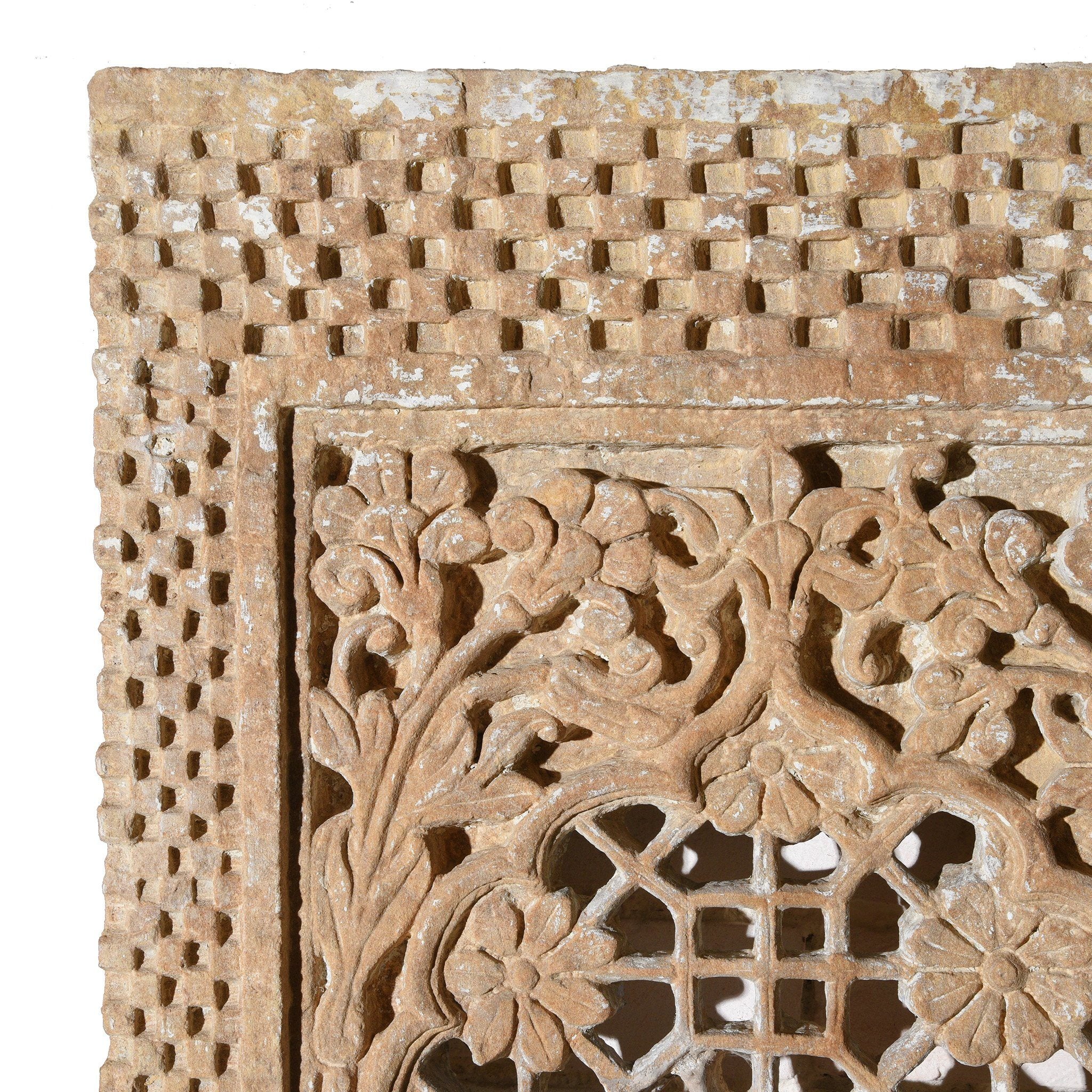Indian Stone Jali Panel From Jaiselmer - 19thC - Image 5
