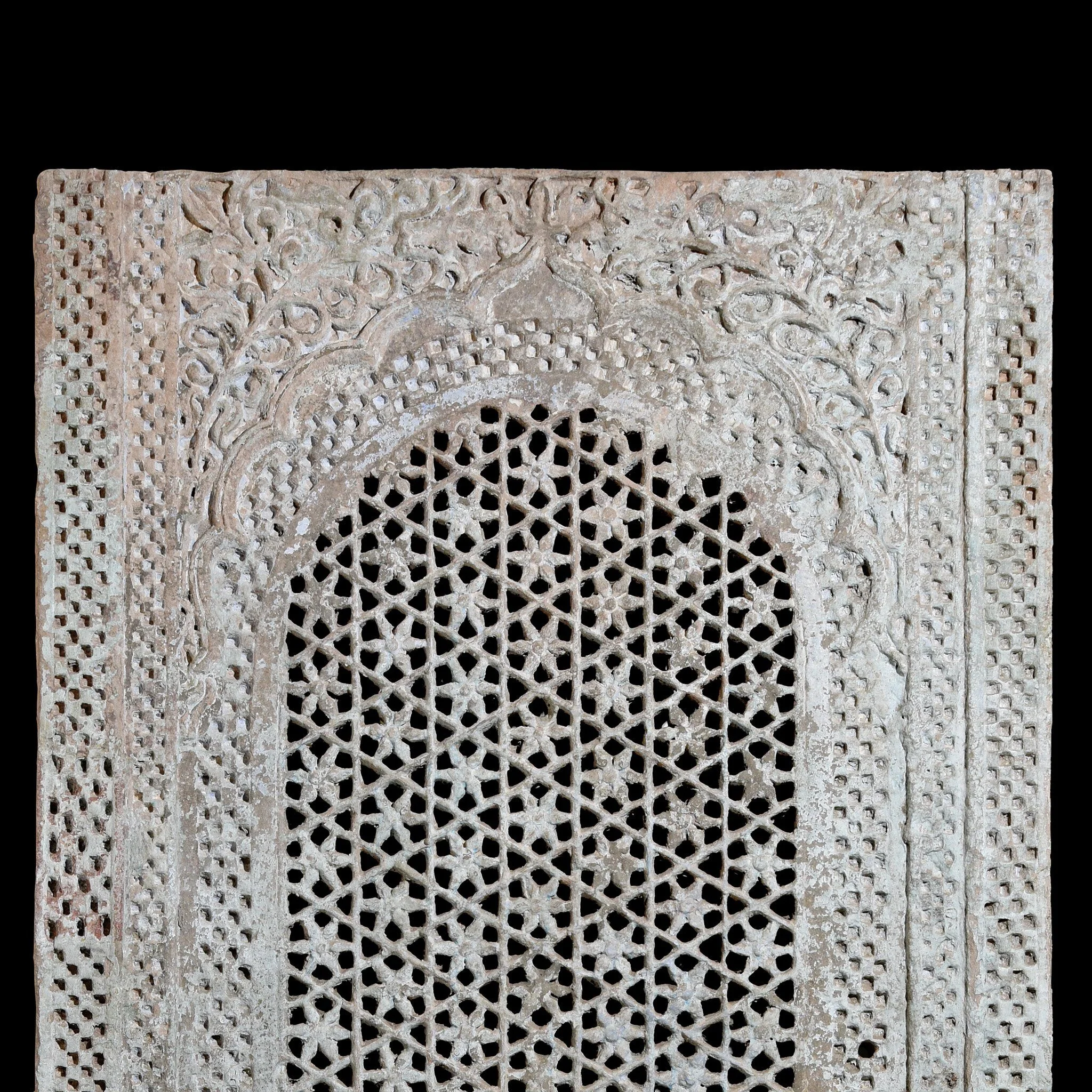 Stone Jali Work Window Panel From Jodhpur - 19thC - Image 3