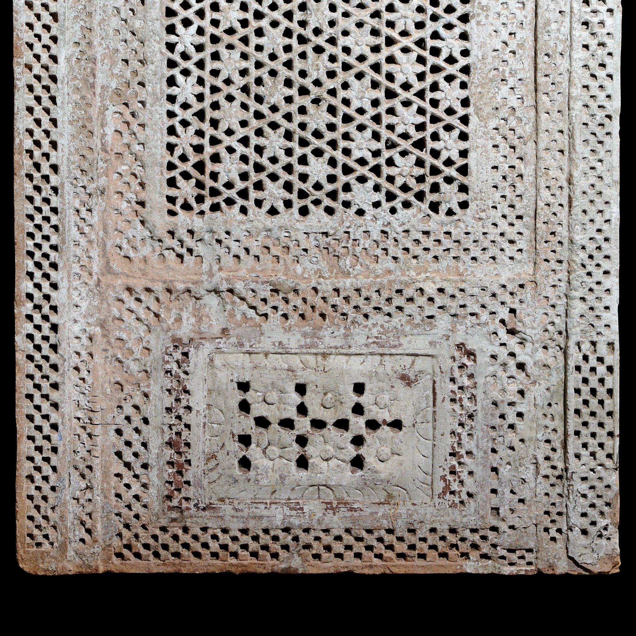Stone Jali Work Window Panel From Jodhpur - 19thC - Image 4