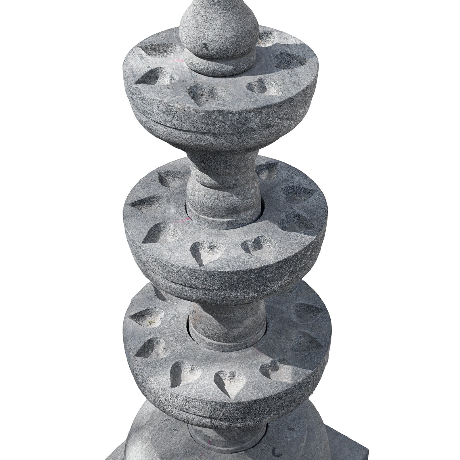 Stone Kerala Oil Lamp - 3 Tier - Image 3