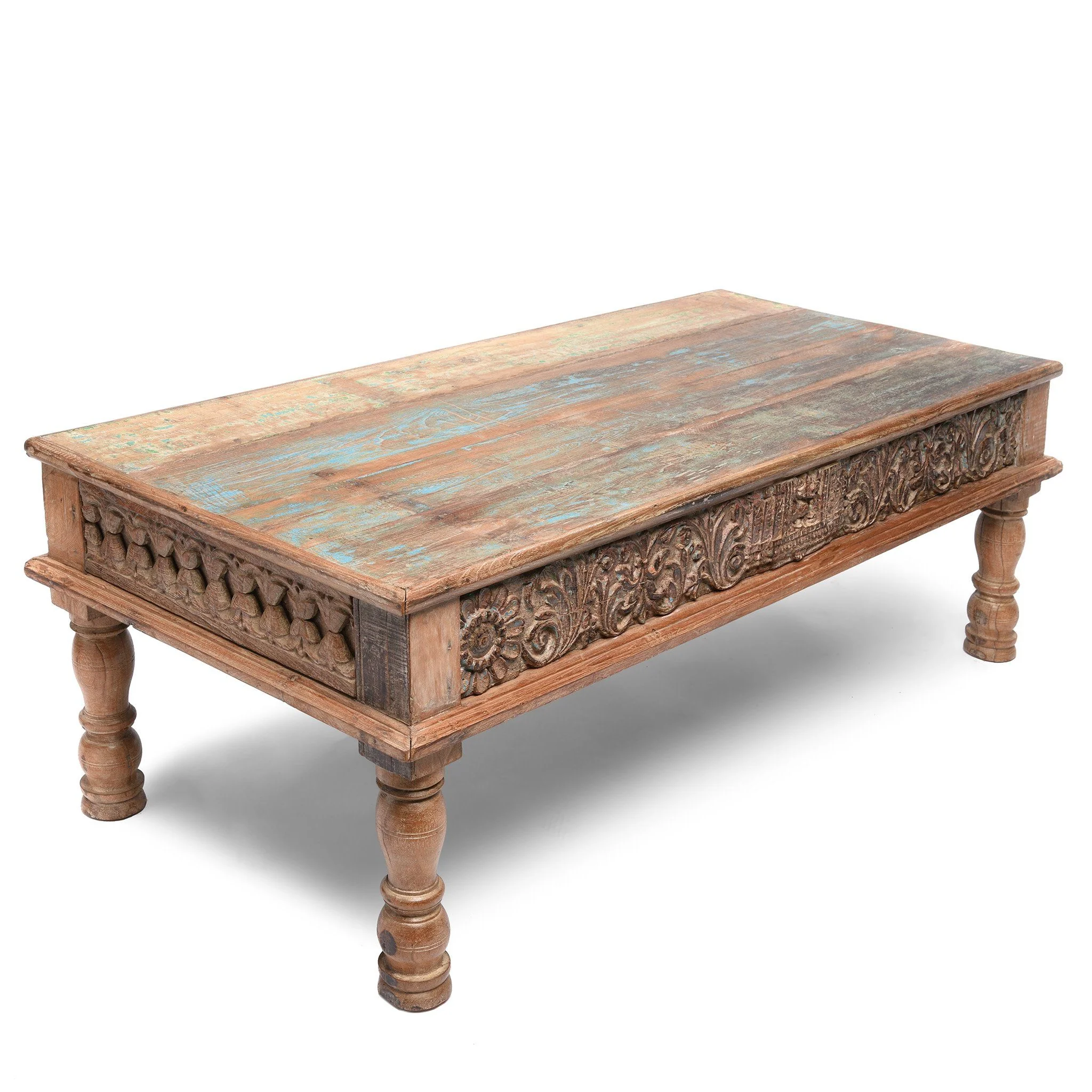 Indian Takhat Coffee Table Made From Reclaimed Teak