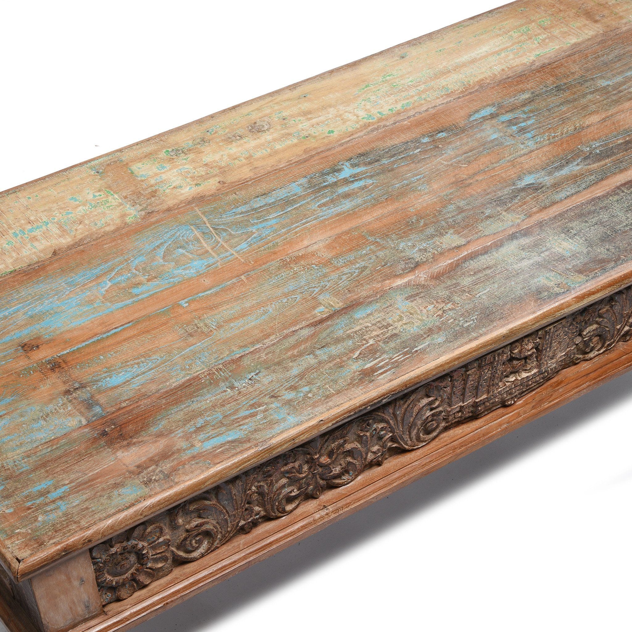 Indian Takhat Coffee Table Made From Reclaimed Teak - Image 3