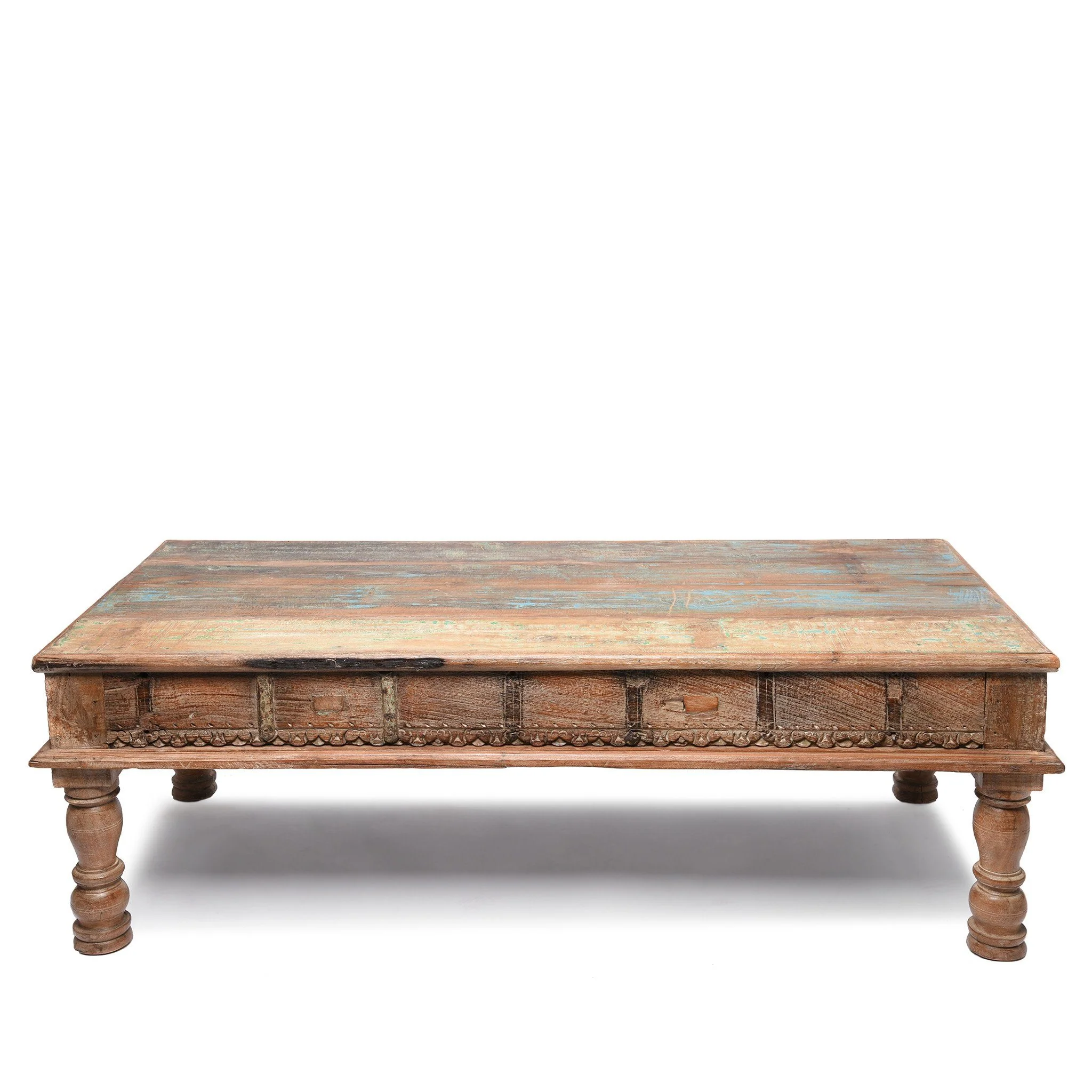 Indian Takhat Coffee Table Made From Reclaimed Teak - Image 4