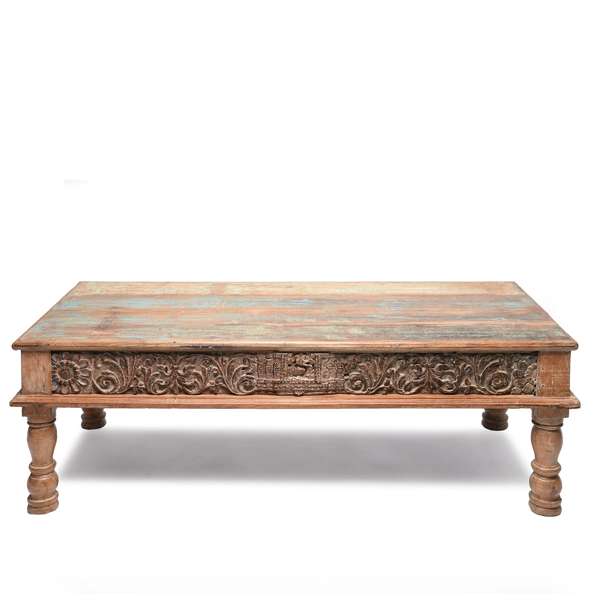 Indian Takhat Coffee Table Made From Reclaimed Teak - Image 5