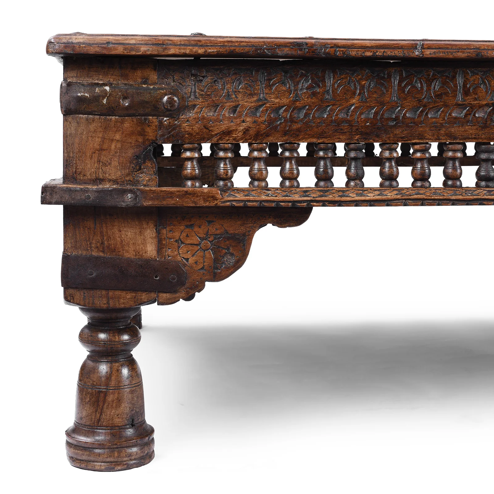 Roheda Wood Takhat Table From Shekhawati - 1900 - Image 2