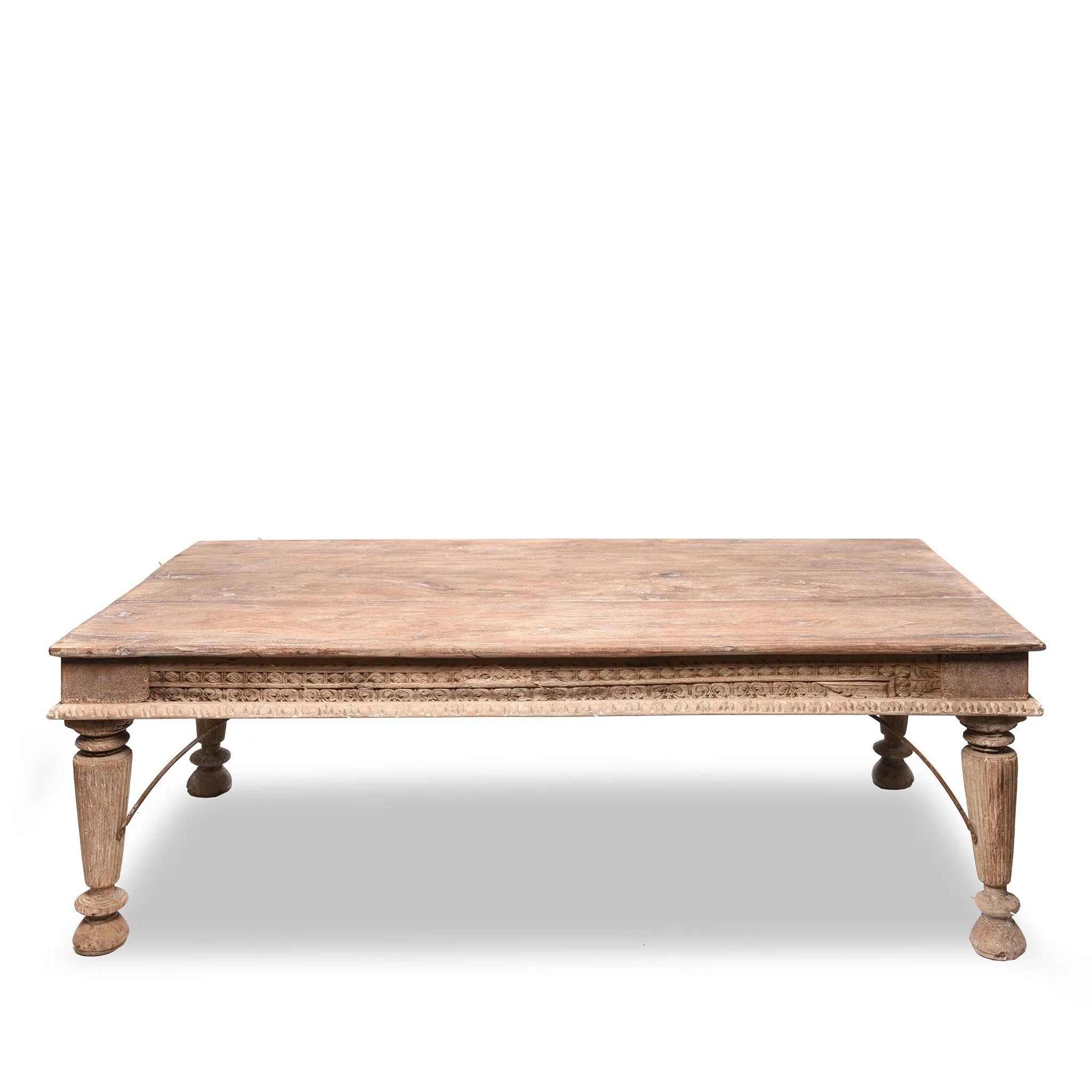 Indian Takhat Coffee Table Made From Reclaimed Teak - Image 4