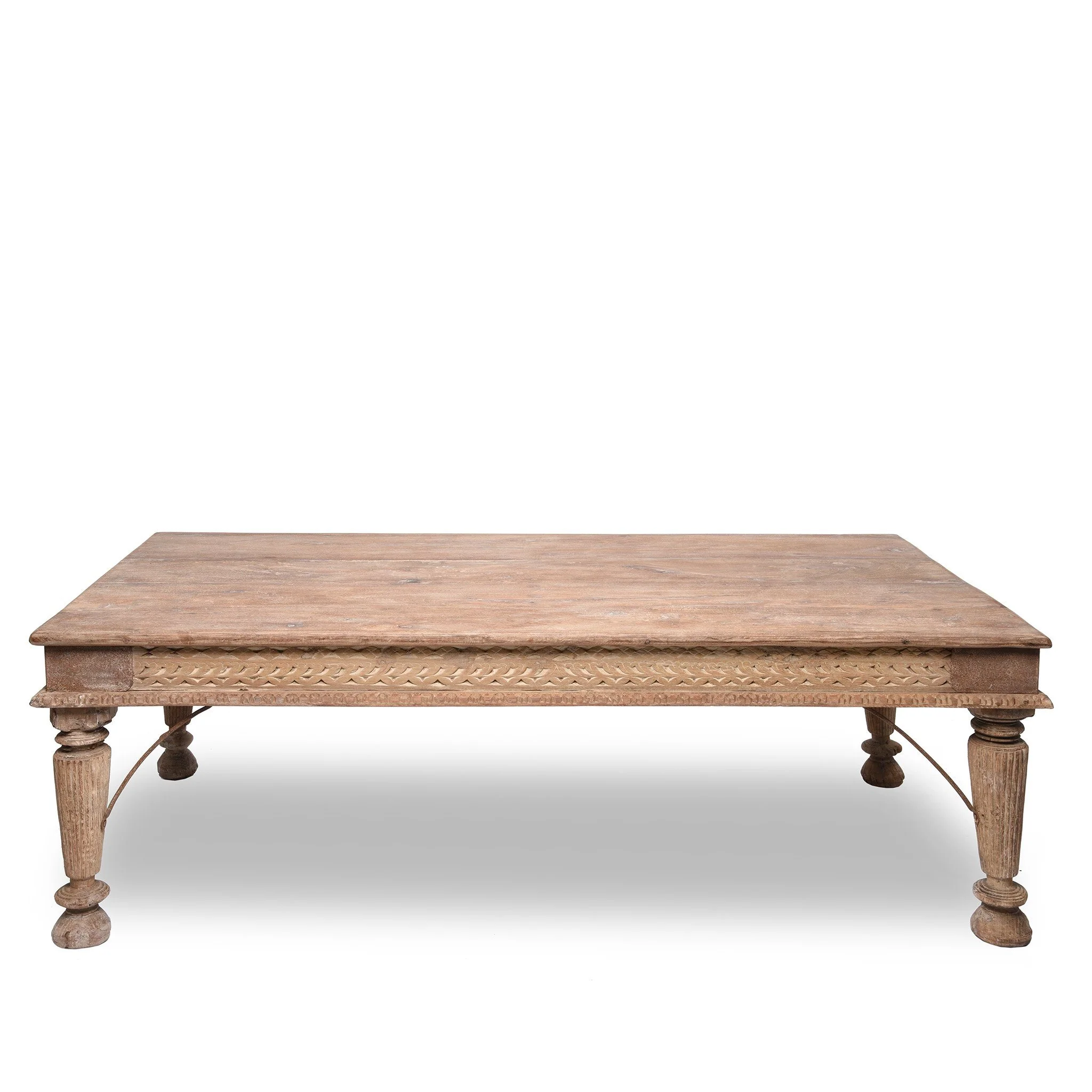 Indian Takhat Coffee Table Made From Reclaimed Teak - Image 7