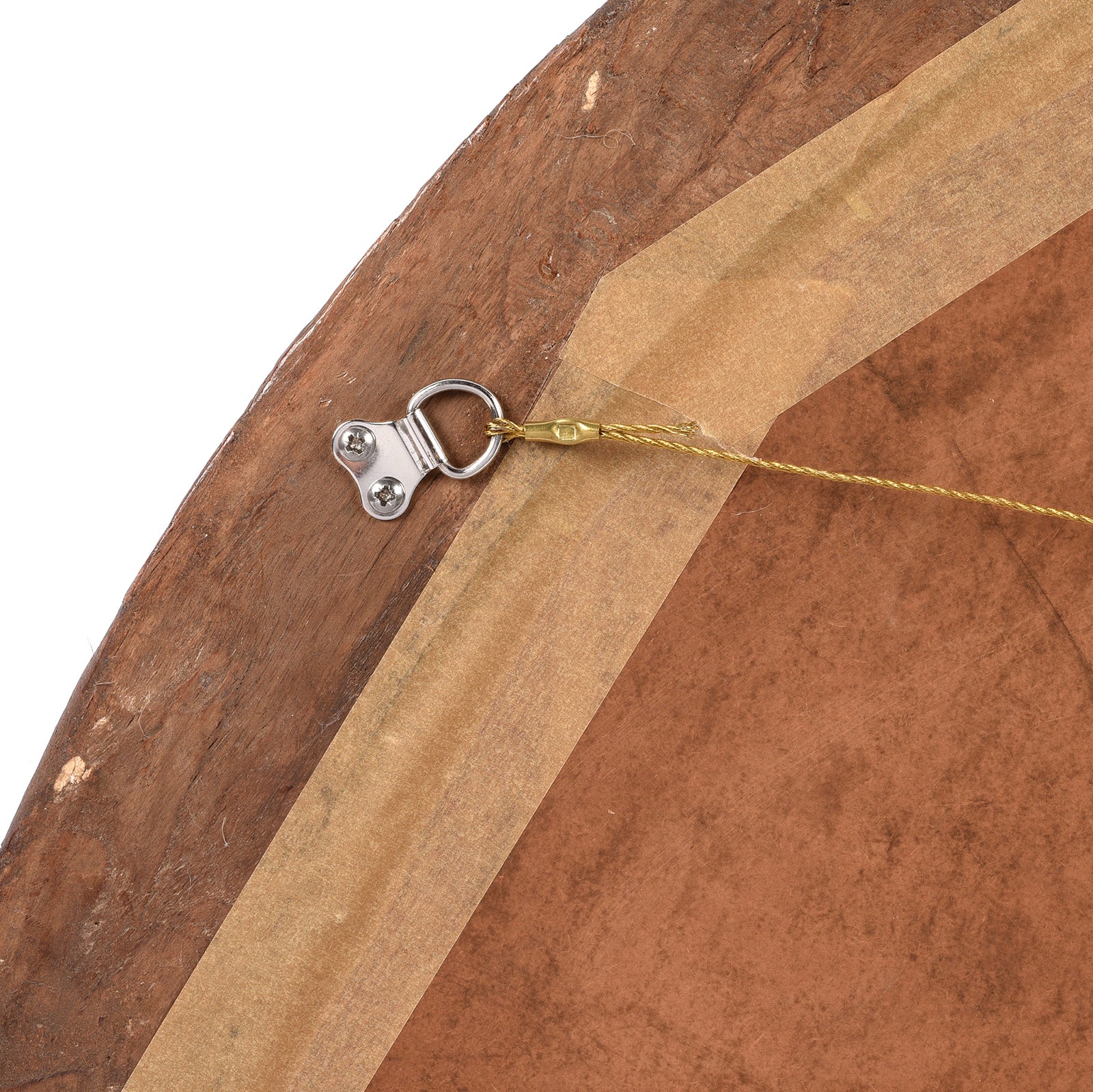 Painted Indian Teak Fanlight Mirror - 19th Century - Image 6