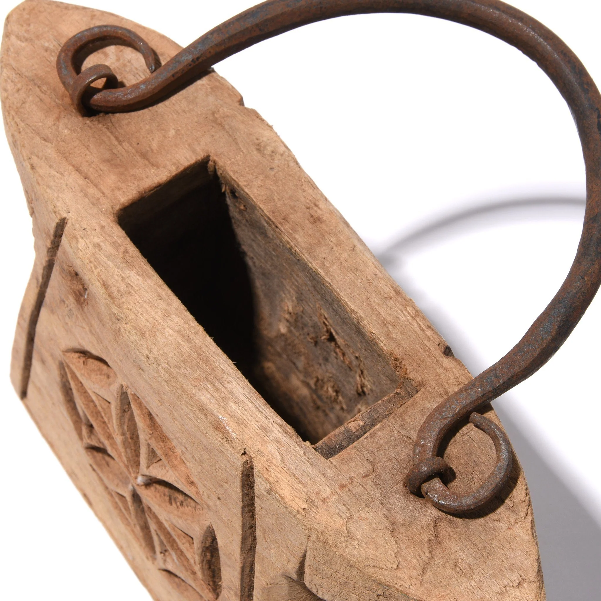Indian Teak Ghee Pot From Rajasthan - 19thC - Image 4