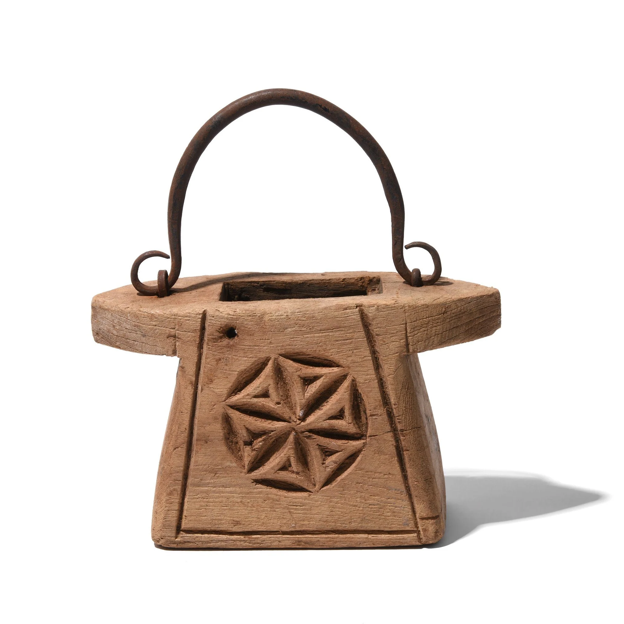 Indian Teak Ghee Pot From Rajasthan - 19thC - Image 5