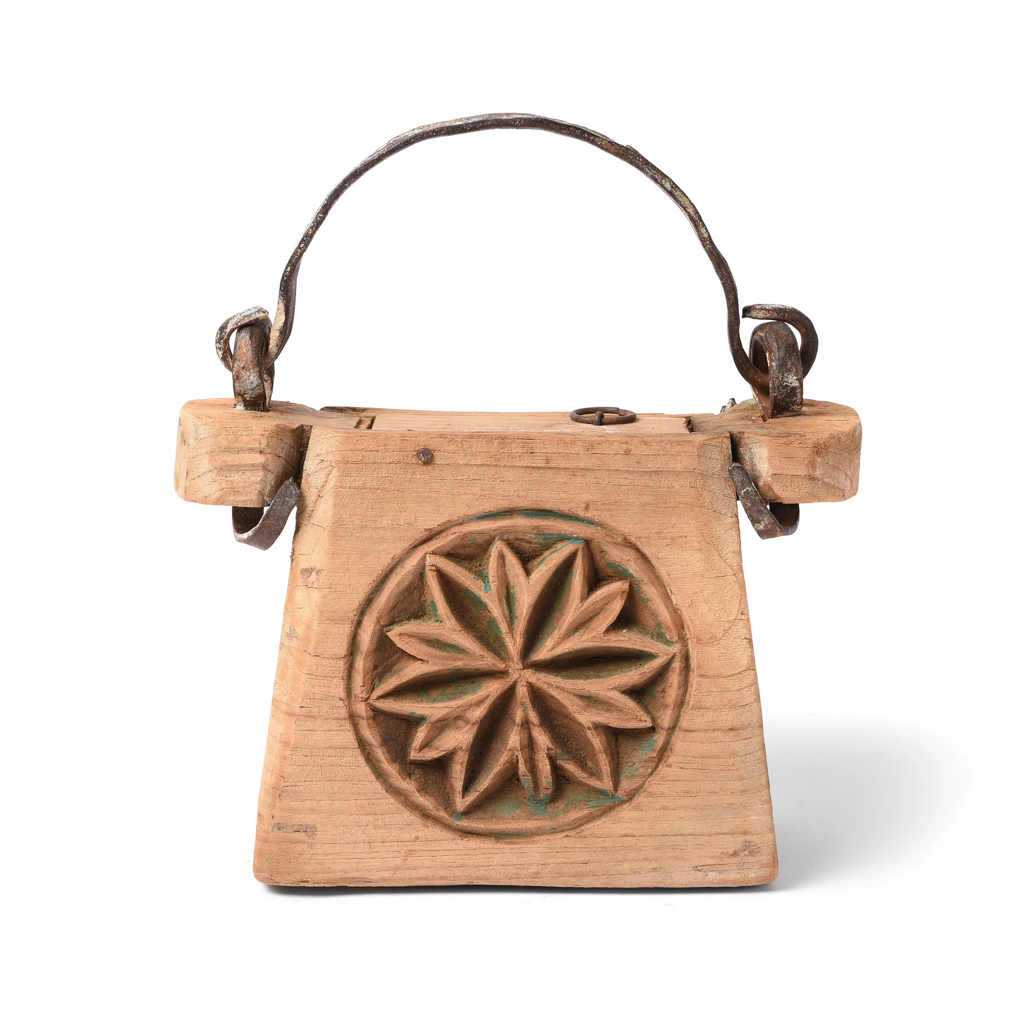 Indian Teak Ghee Pot From Rajasthan - 19thC - Image 3
