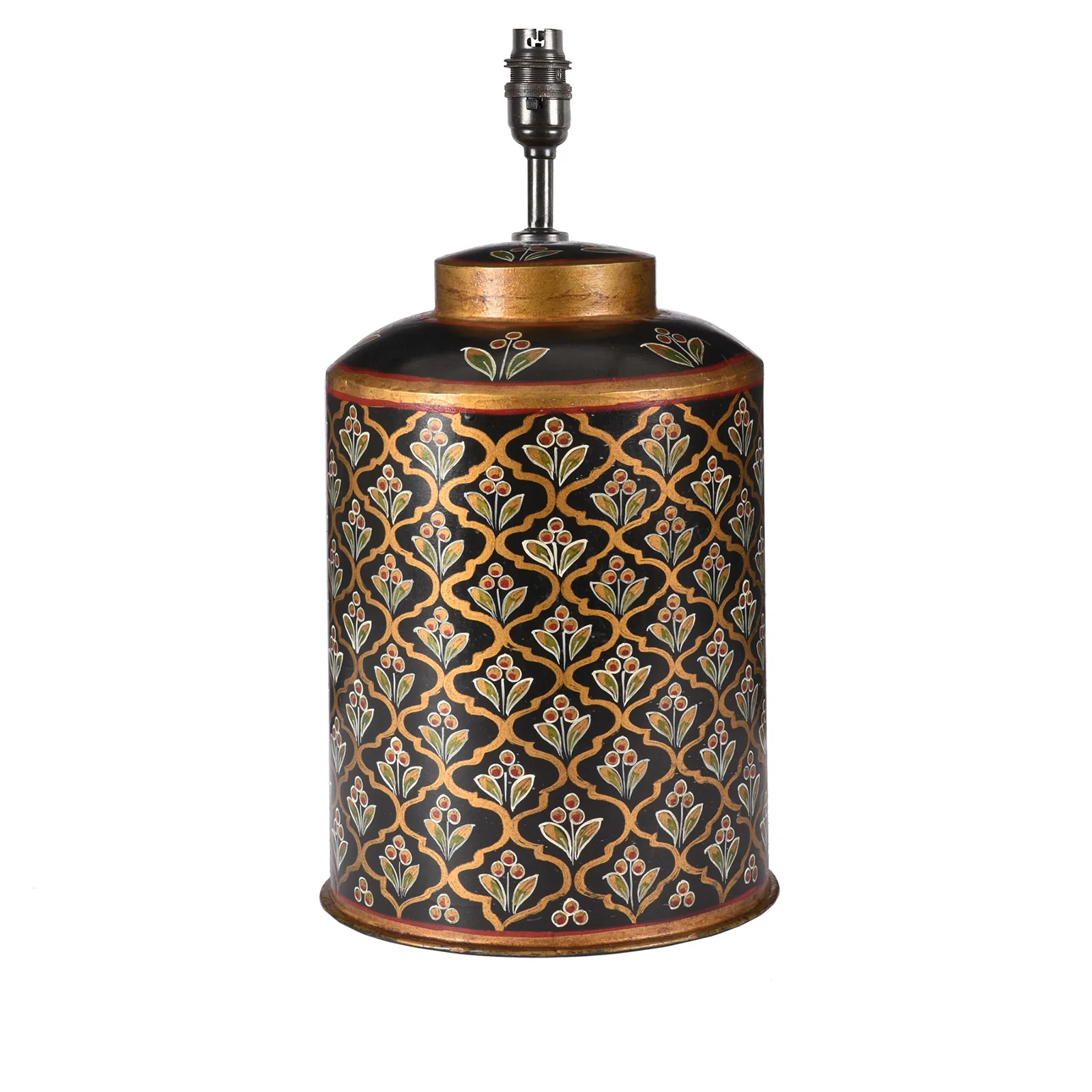 Indian Toleware Tea Caddy Lamp - Image 3