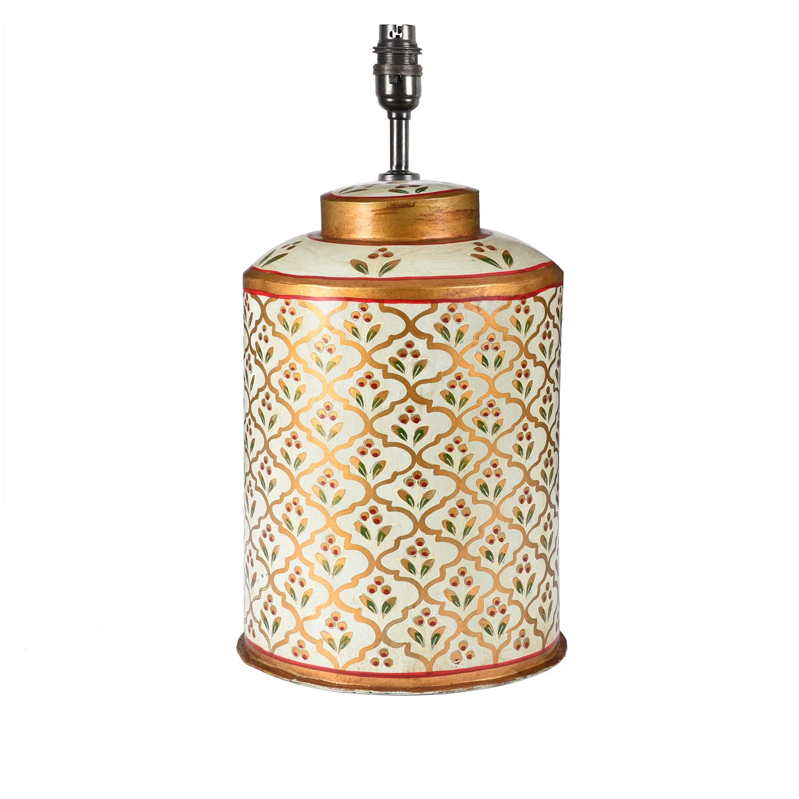 Indian Toleware Tea Caddy Lamp - Image 4