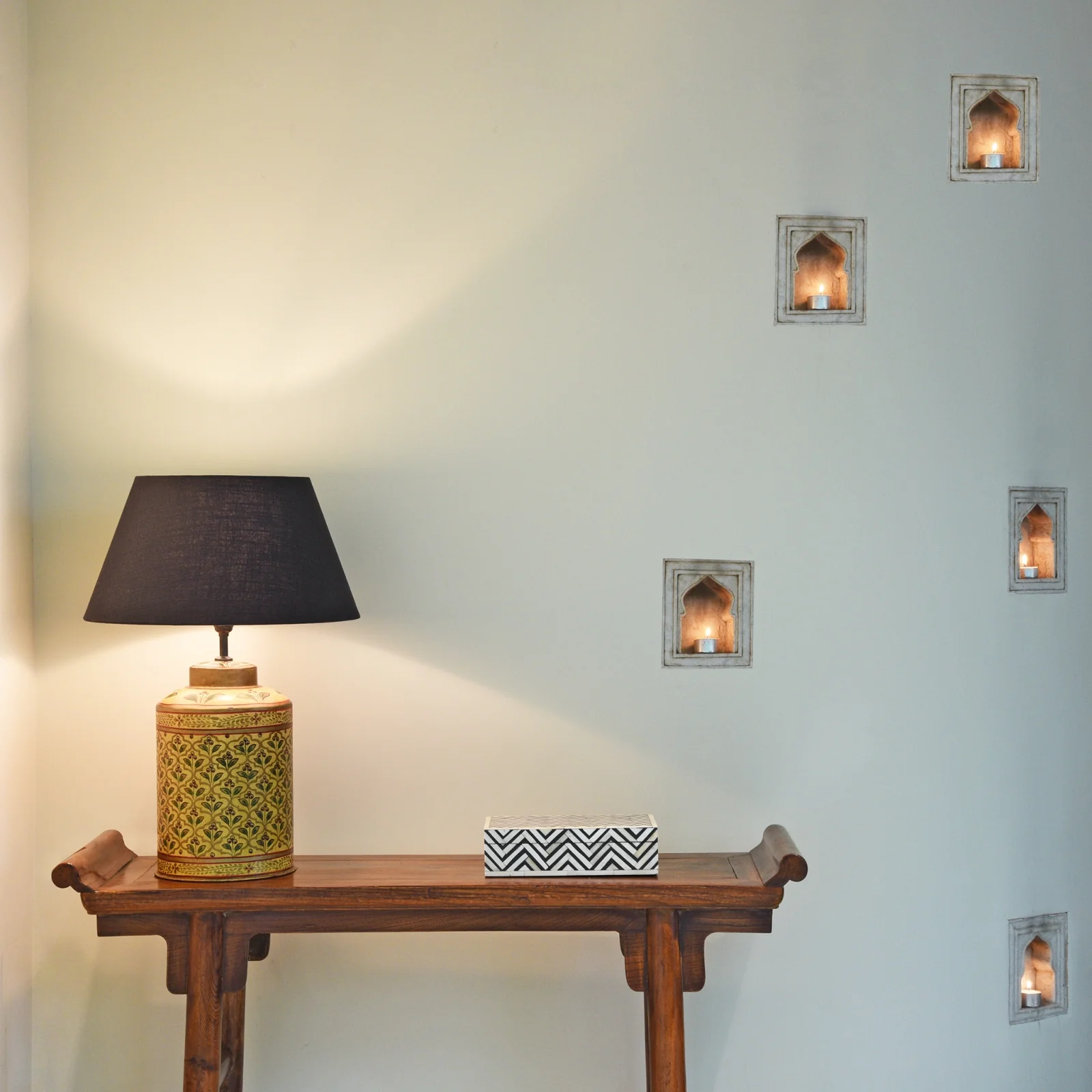 Indian Toleware Tea Caddy Lamp - Image 7