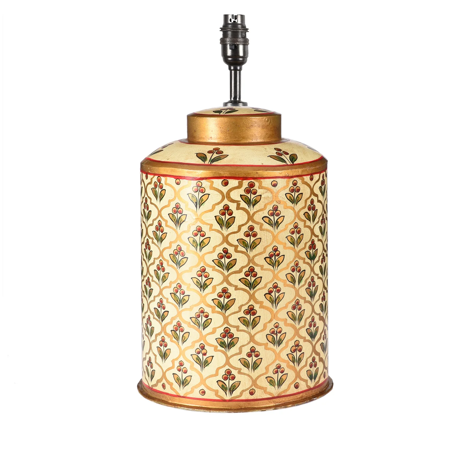 Indian Toleware Tea Caddy Lamp - Image 8