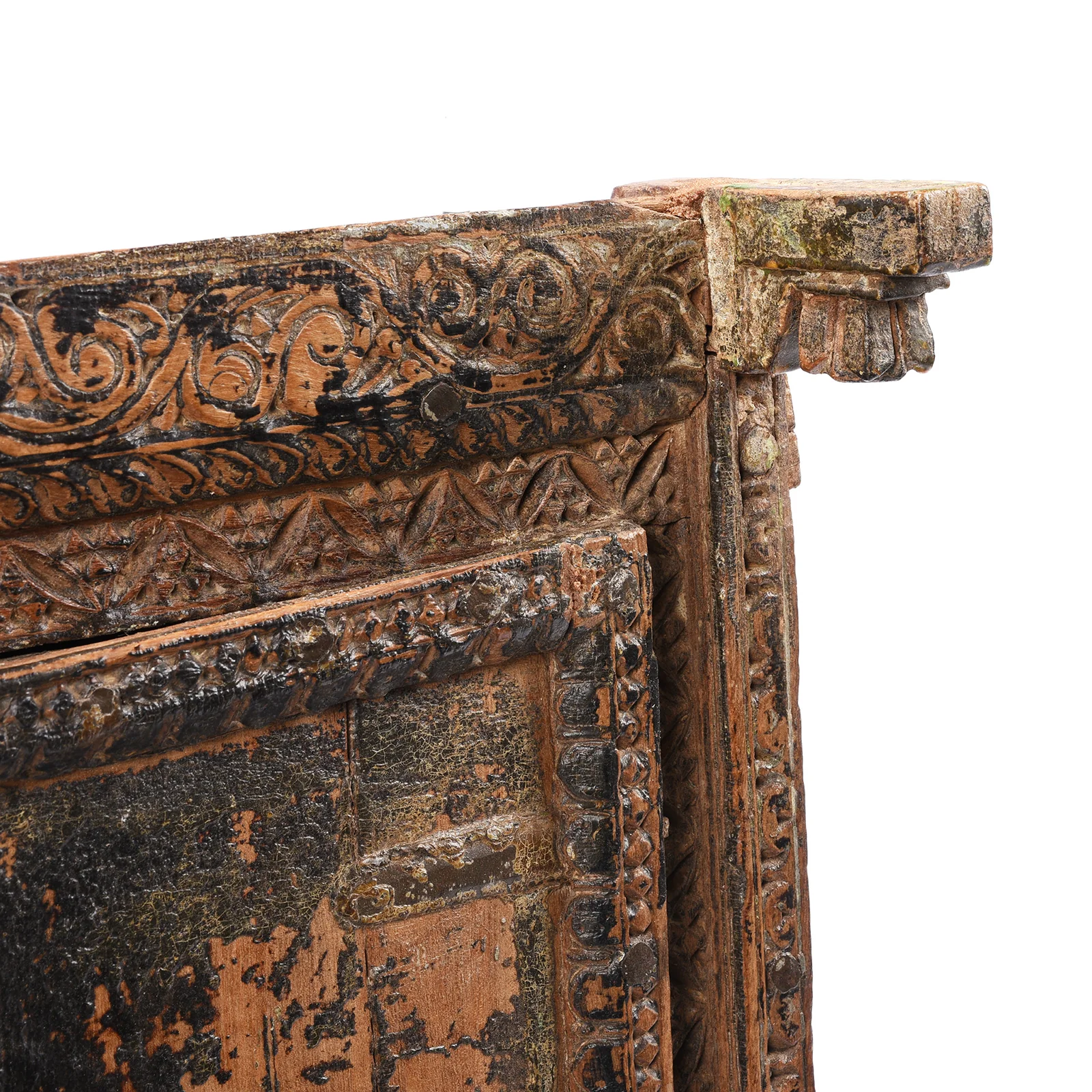Indian Window Shutter Mirror From Nagaur - 19thC - Image 6
