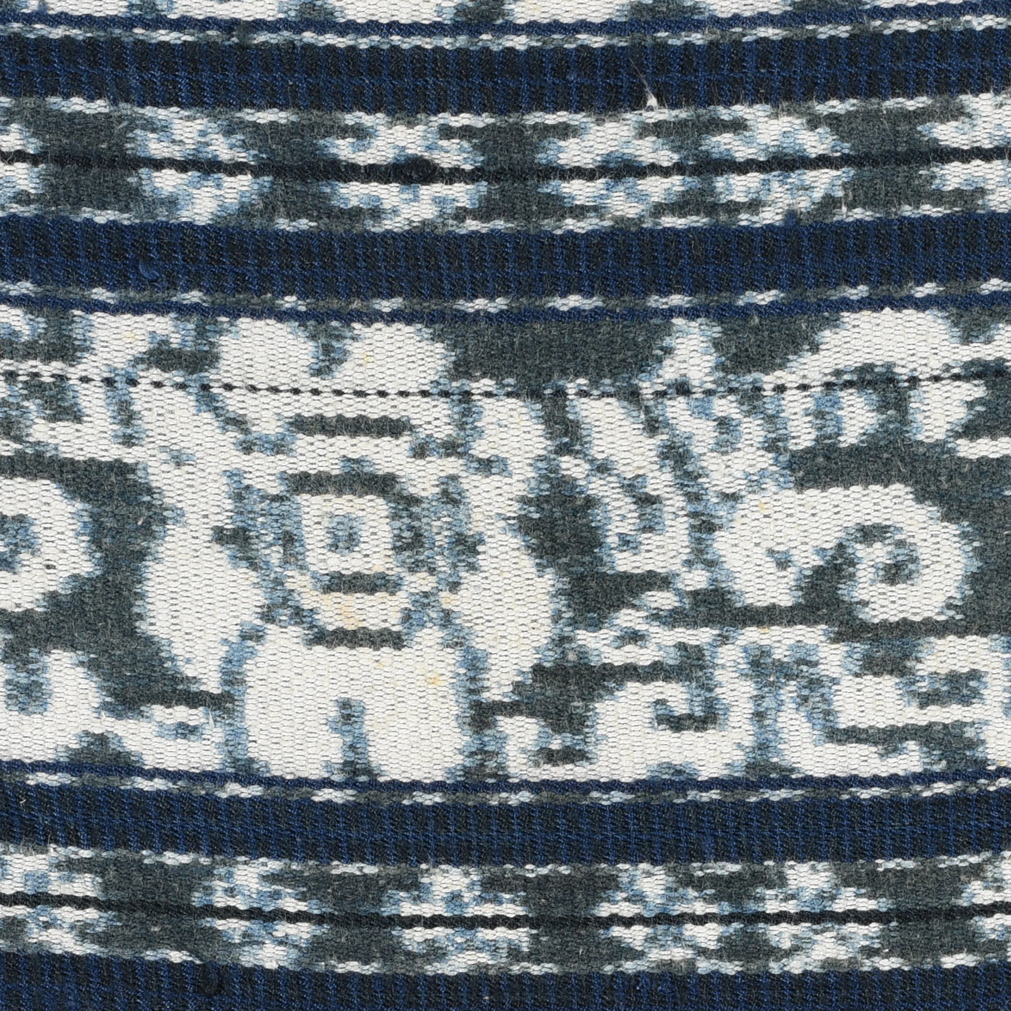 Indigo Cotton Ikat Sarong from Flores - Circa 90yrs Old - Image 3